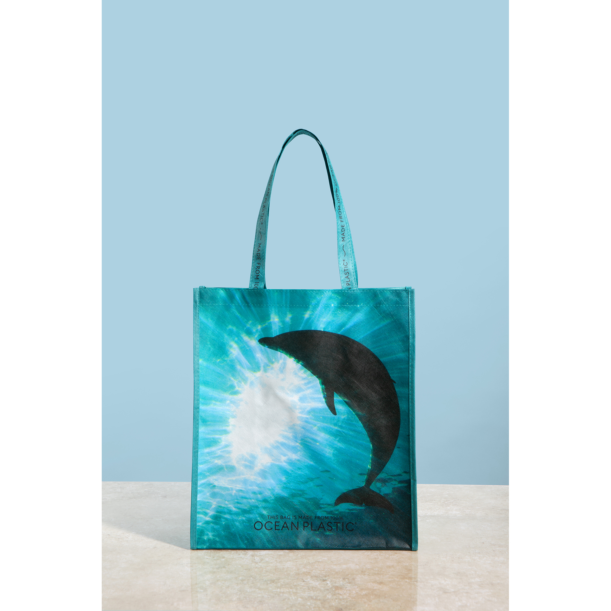 Picture of Out of the Ocean Reusable Large Shopper - Seafoam