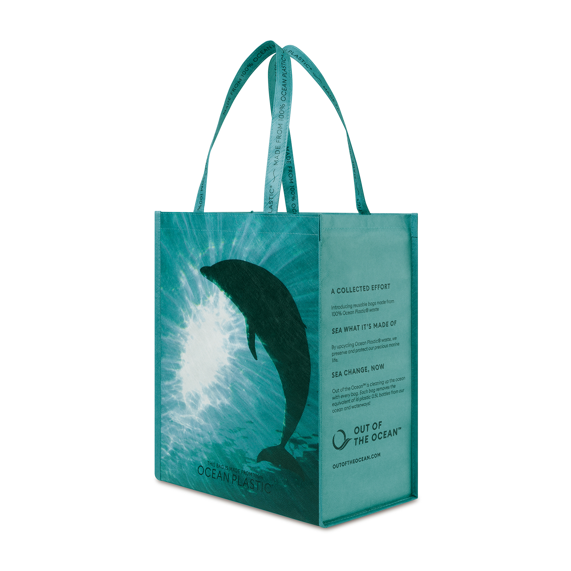 Picture of Out of the Ocean Reusable Large Shopper - Seafoam