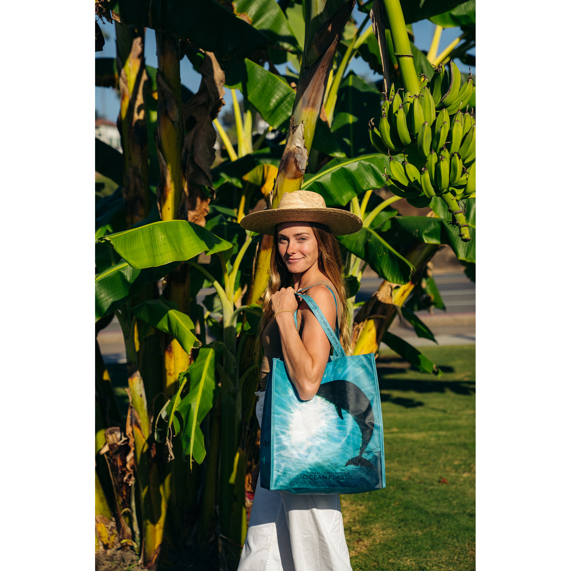 Picture of Out of the Ocean Reusable Large Shopper - Seafoam