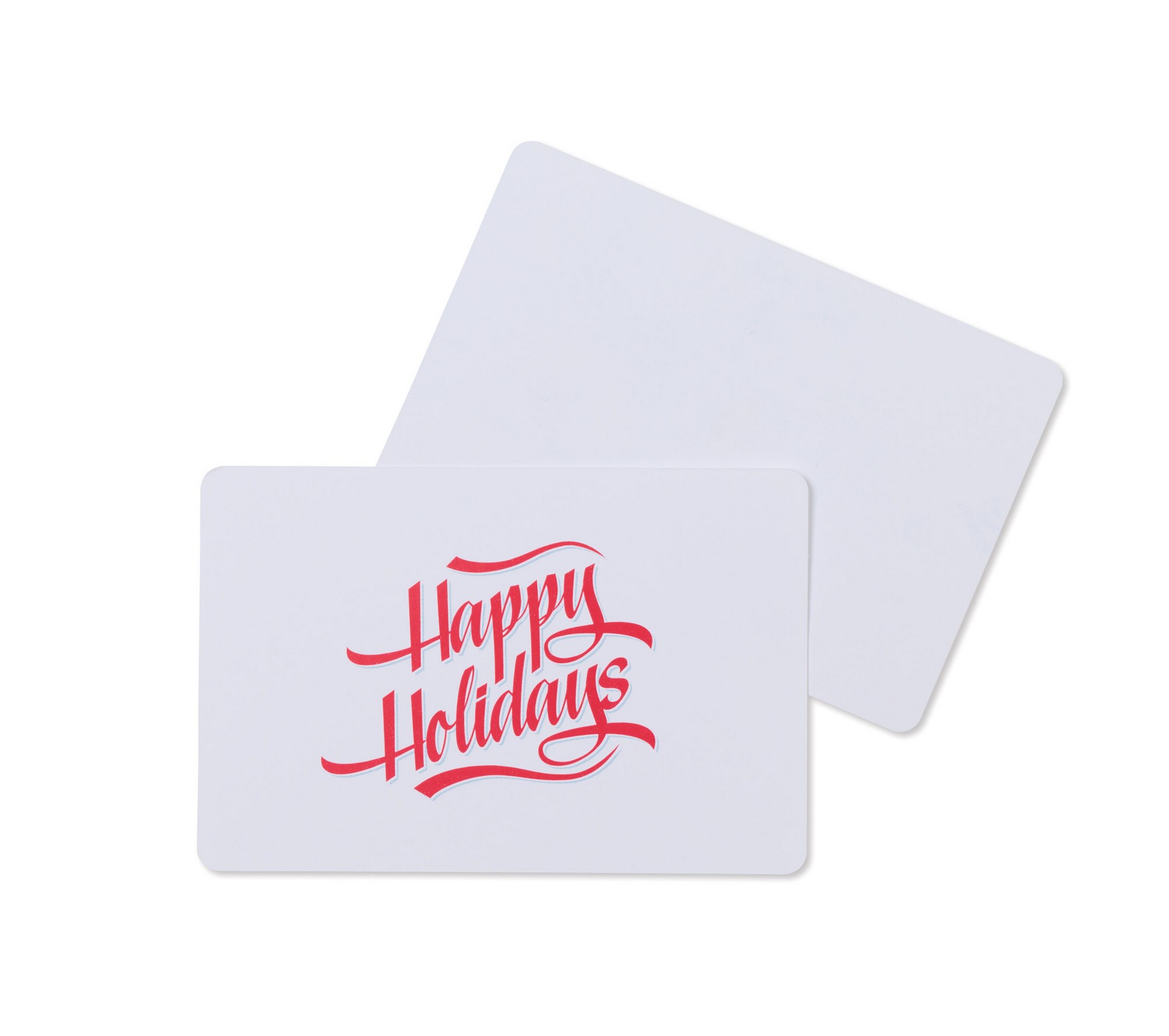 Picture of Happy Holidays Greeting Card - White