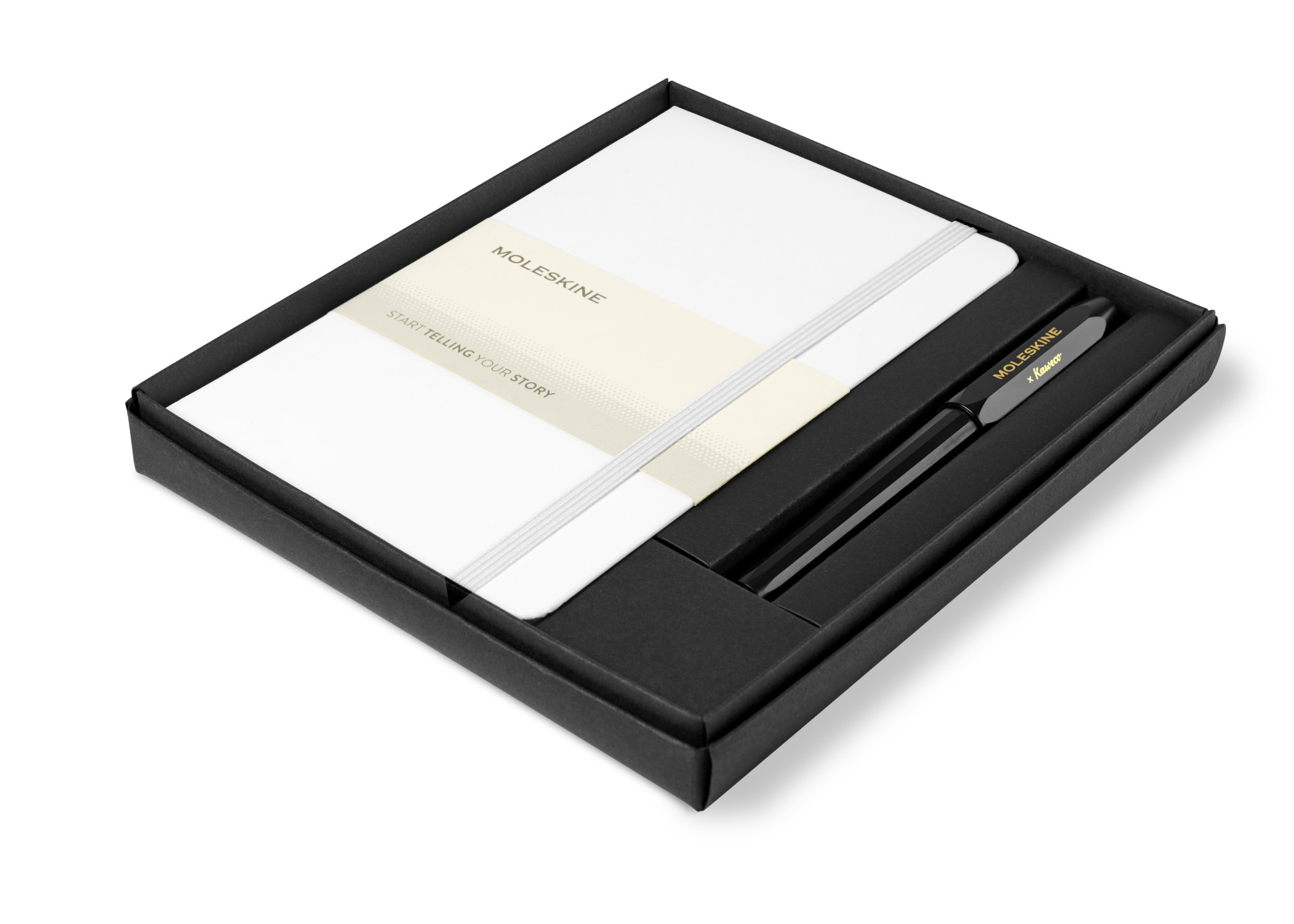 Picture of Moleskine Medium Notebook and Kaweco Pen Gift Set - White
