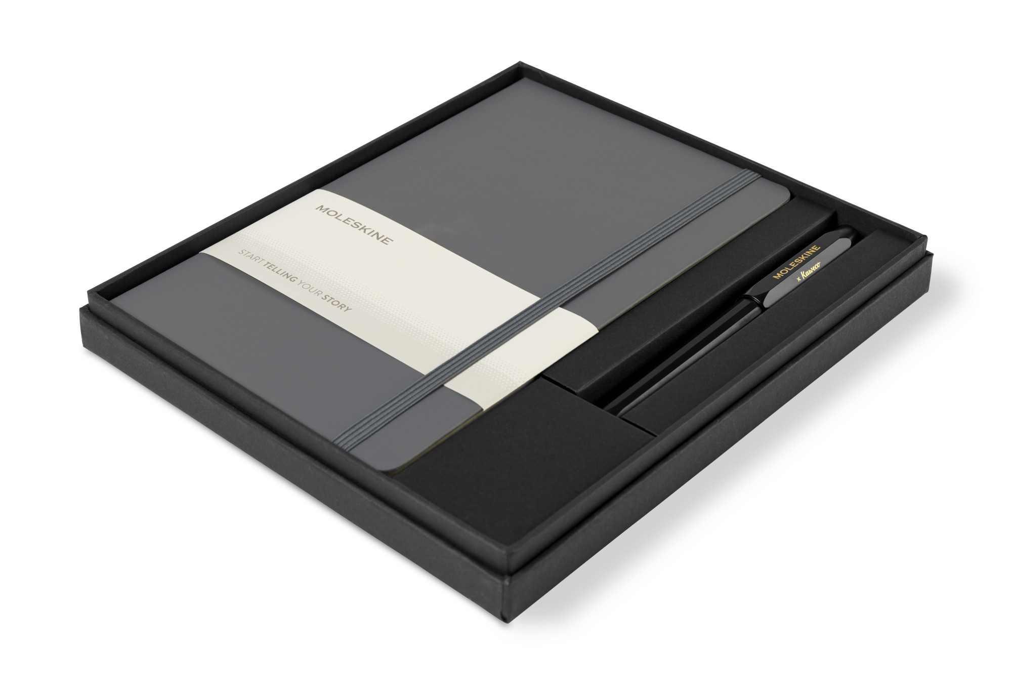 Picture of Moleskine Large Notebook and Kaweco Pen Gift Set - Slate Grey