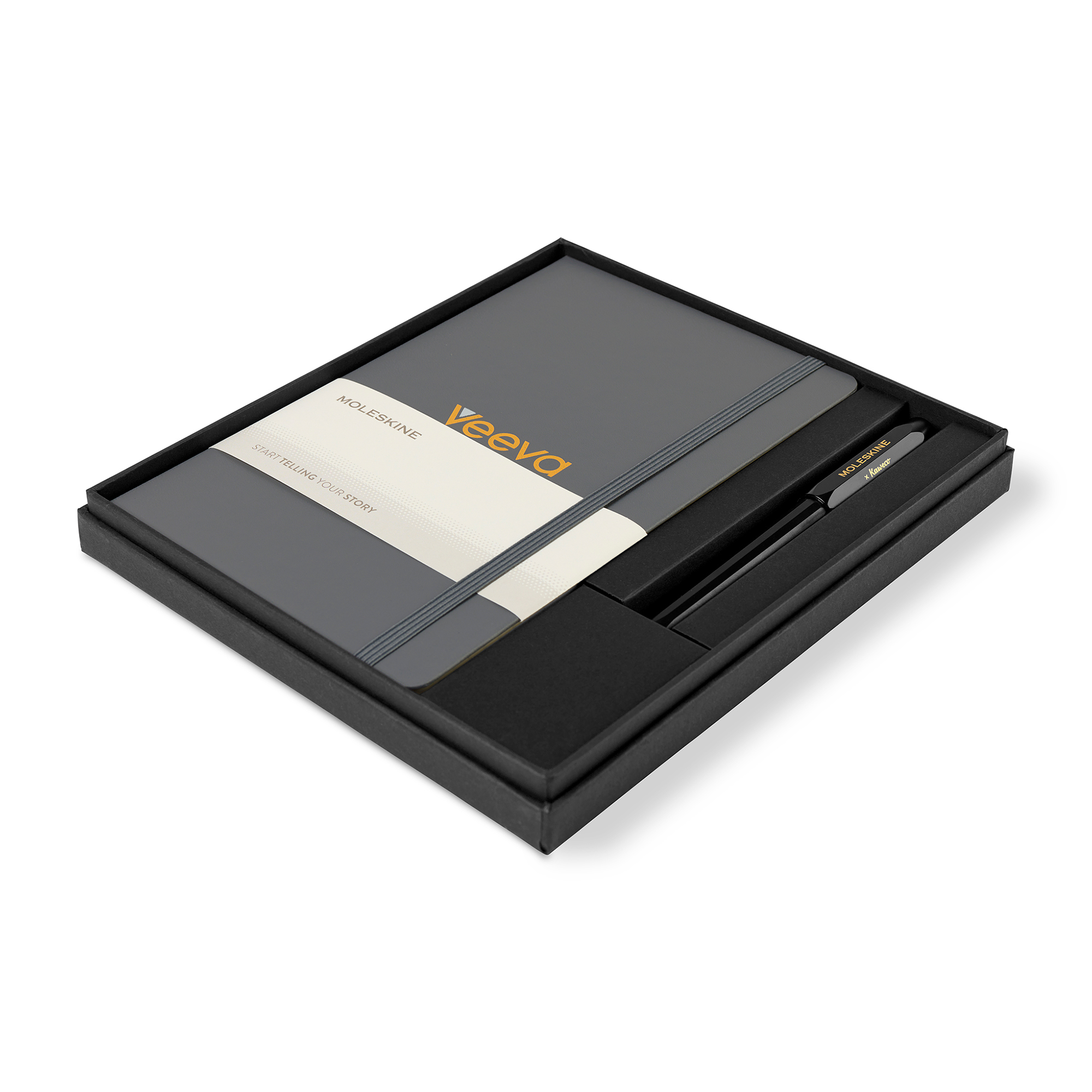 Picture of Moleskine Large Notebook and Kaweco Pen Gift Set - Slate Grey