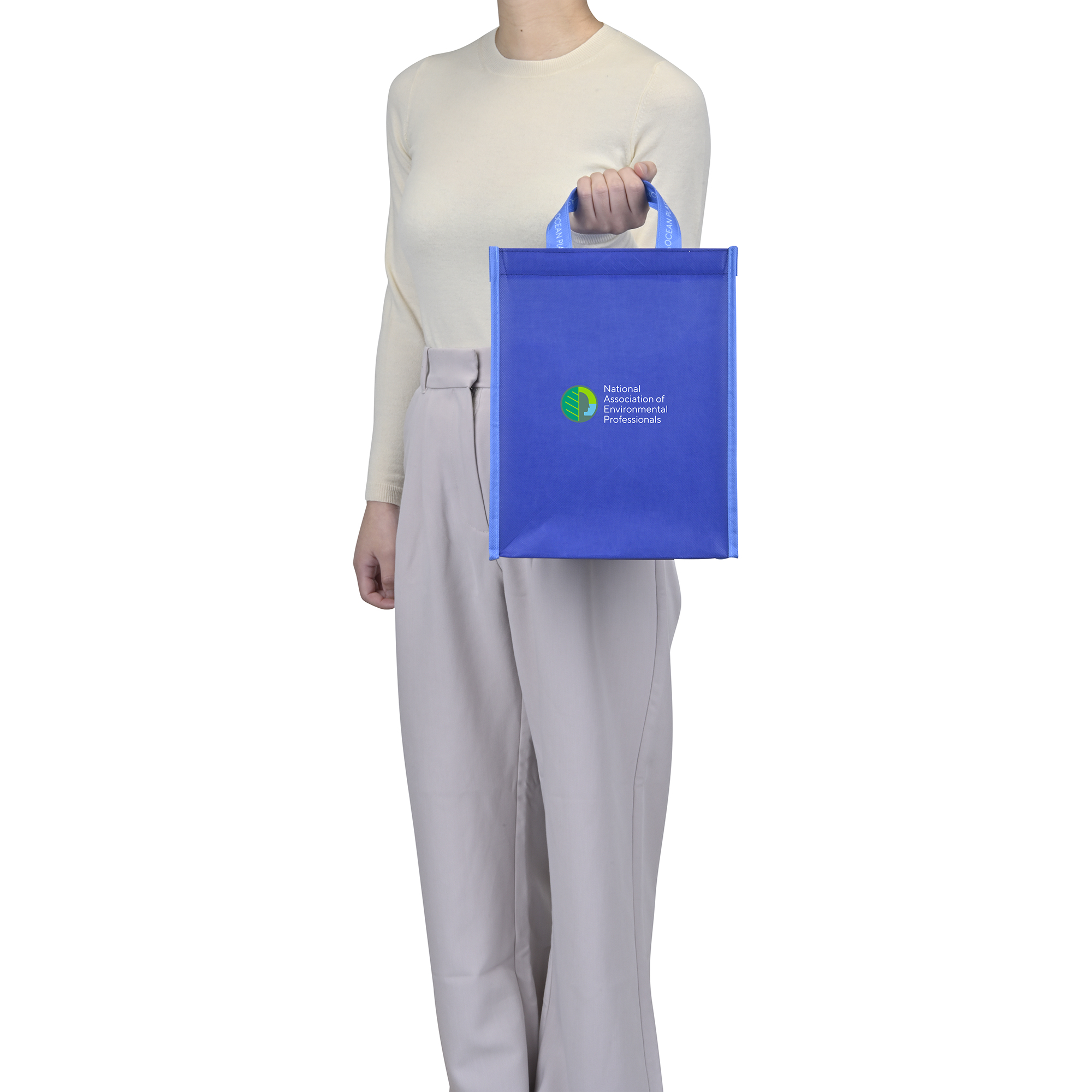 Picture of Out of the Ocean Reusable Lunch Shopper with Click N? Stay - Navy