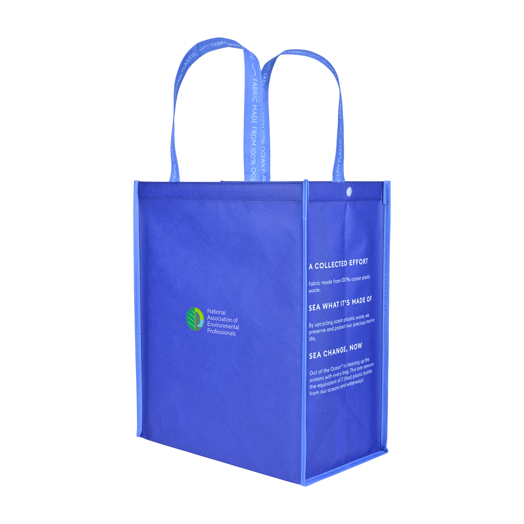 Picture of Out of the Ocean Reusable Large Shopper with Click N? Stay - Navy