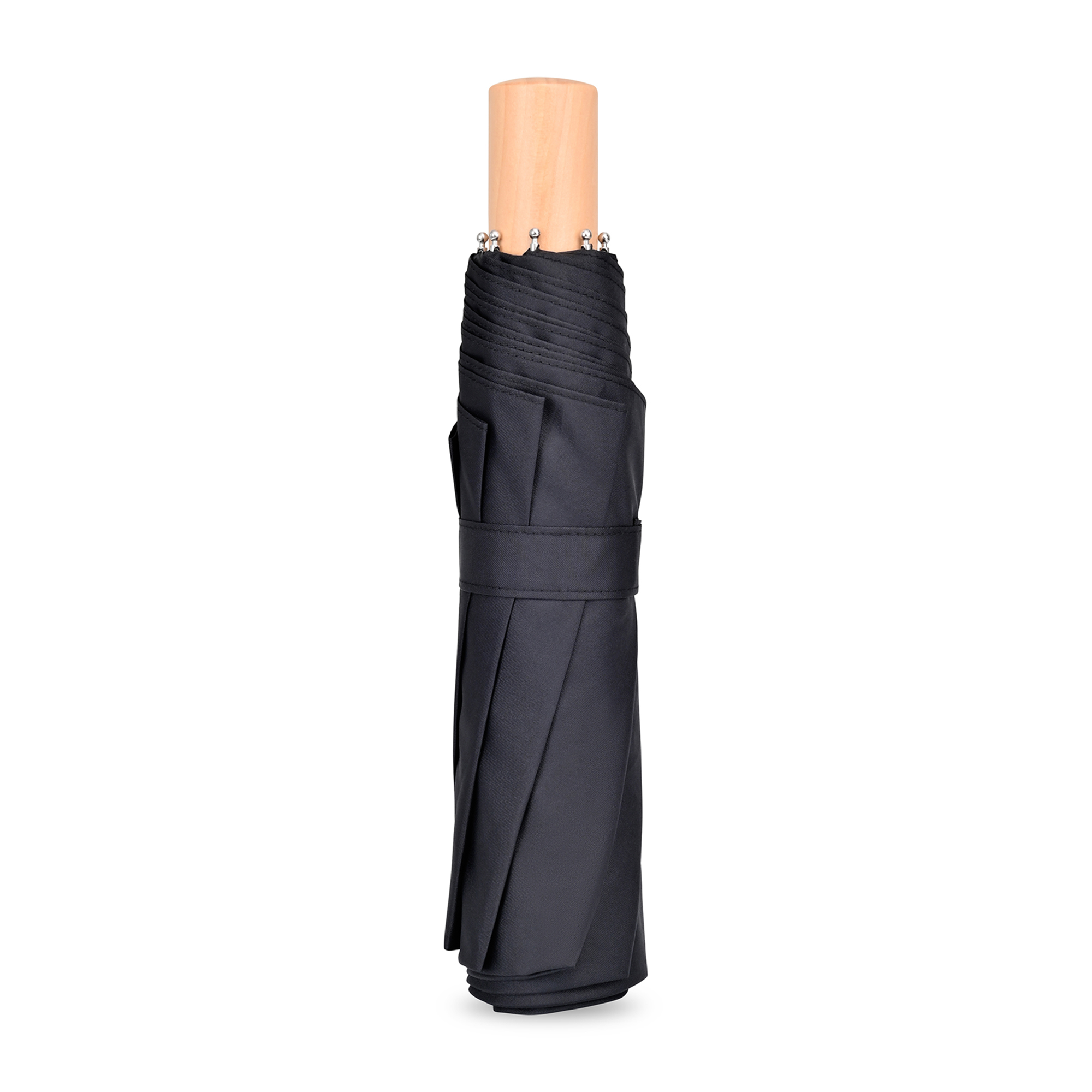 Picture of Elements 43" Recycled rPET Manual Folding Umbrella - Black