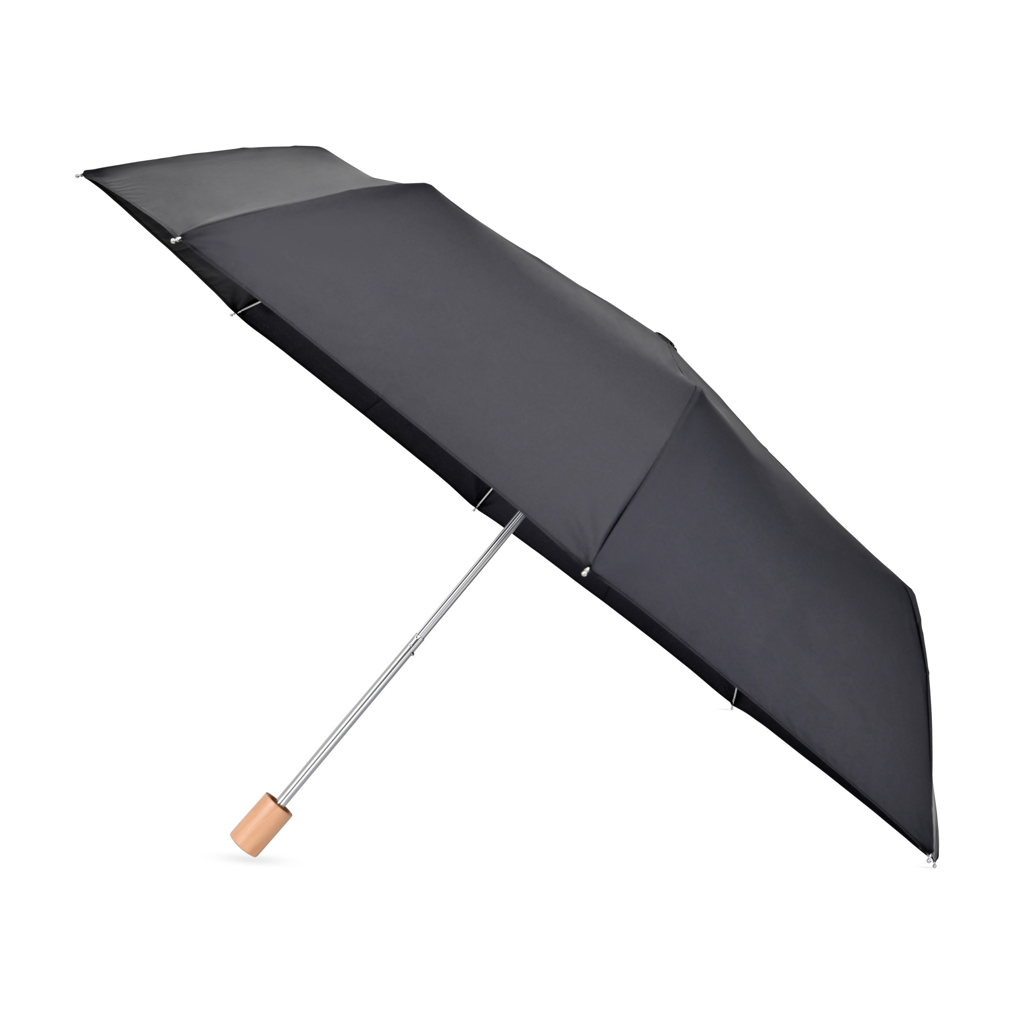 Picture of Elements 43" Recycled rPET Manual Folding Umbrella - Black