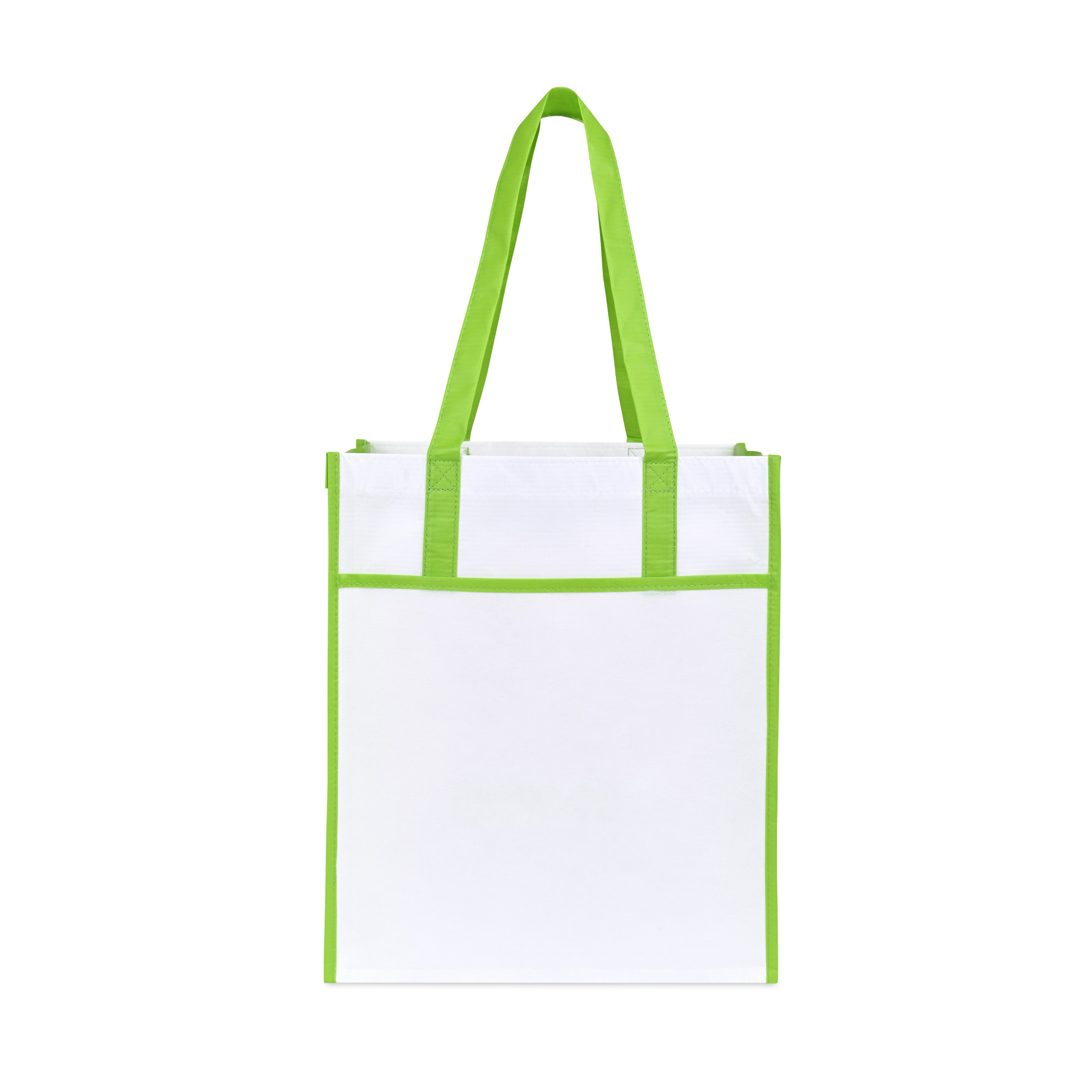 Picture of Harlow Laminated Recycled Non-Woven Shopper - Lime Green