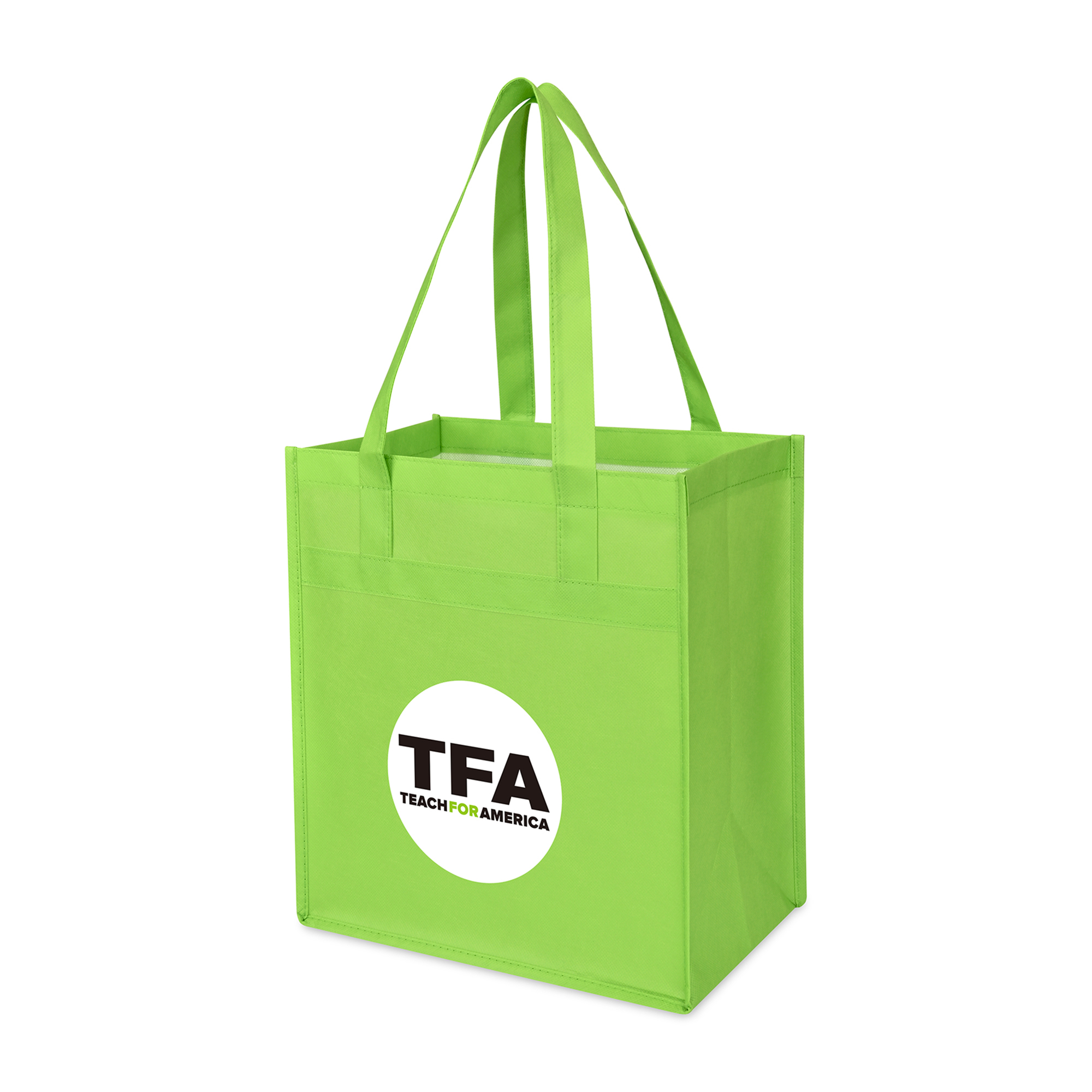Picture of Arlo Recycled rPET Deluxe Shopper - Lime Green