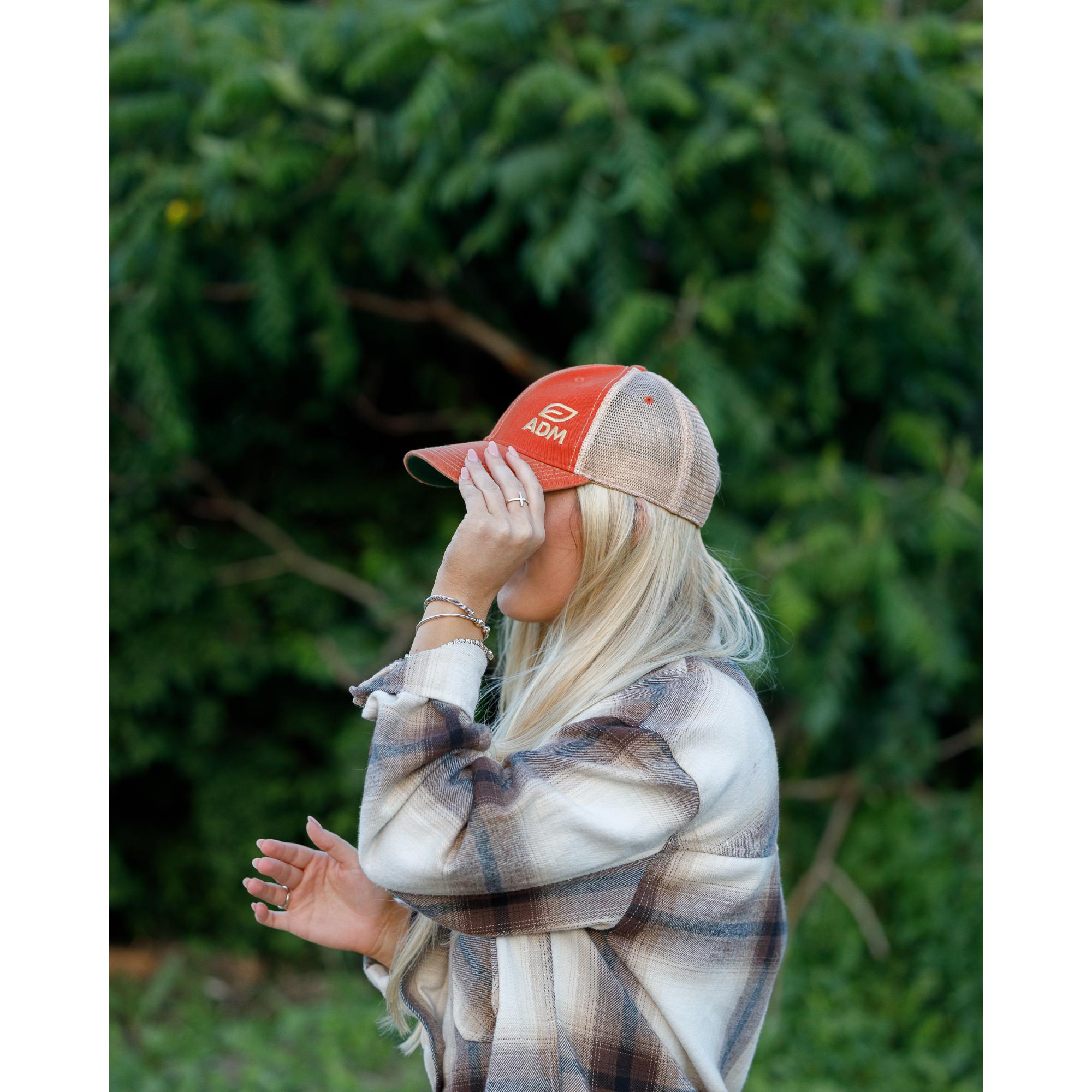 Picture of Merrimack Hat Co. Austin Vintage Trucker - Rust-Tan