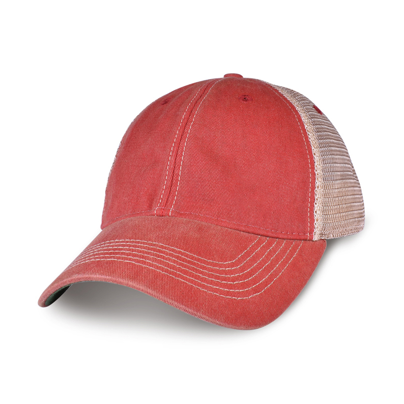 Picture of Merrimack Hat Co. Austin Vintage Trucker - Red-Tan