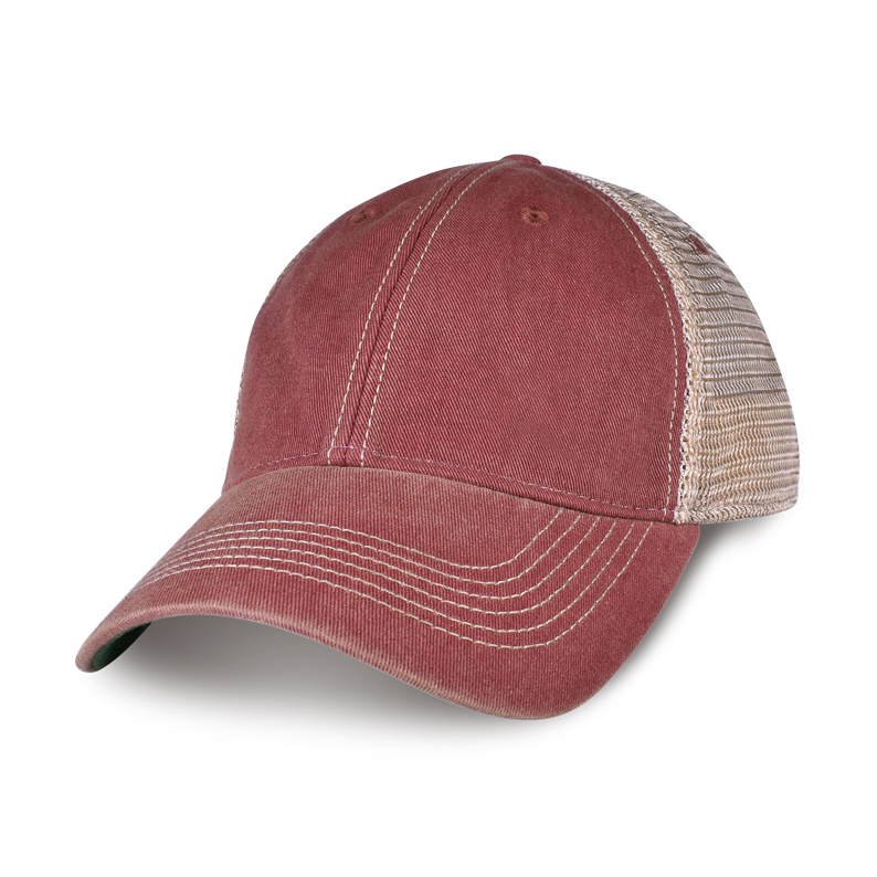 Picture of Merrimack Hat Co. Austin Vintage Trucker - Cardinal-Tan