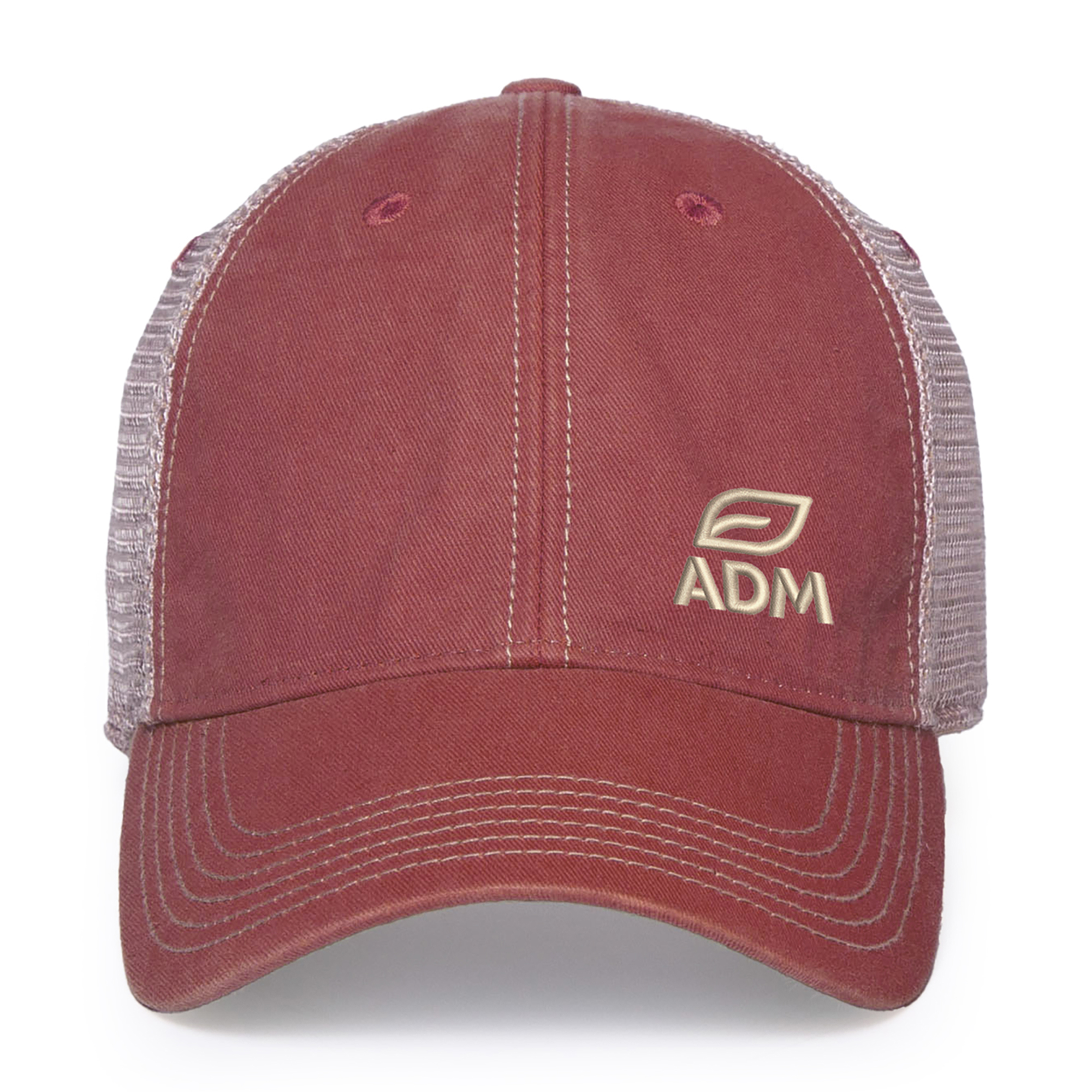 Picture of Merrimack Hat Co. Austin Vintage Trucker - Cardinal-Tan