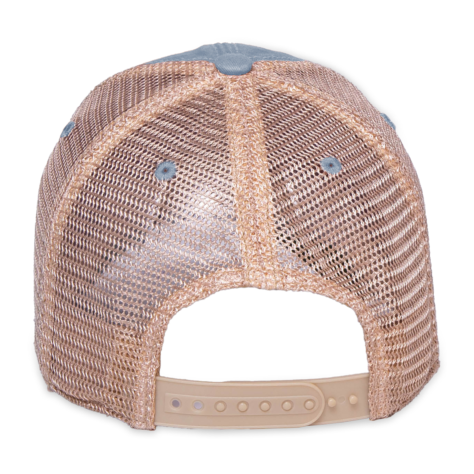 Picture of Merrimack Hat Co. Austin Vintage Trucker - Sky Blue-Tan