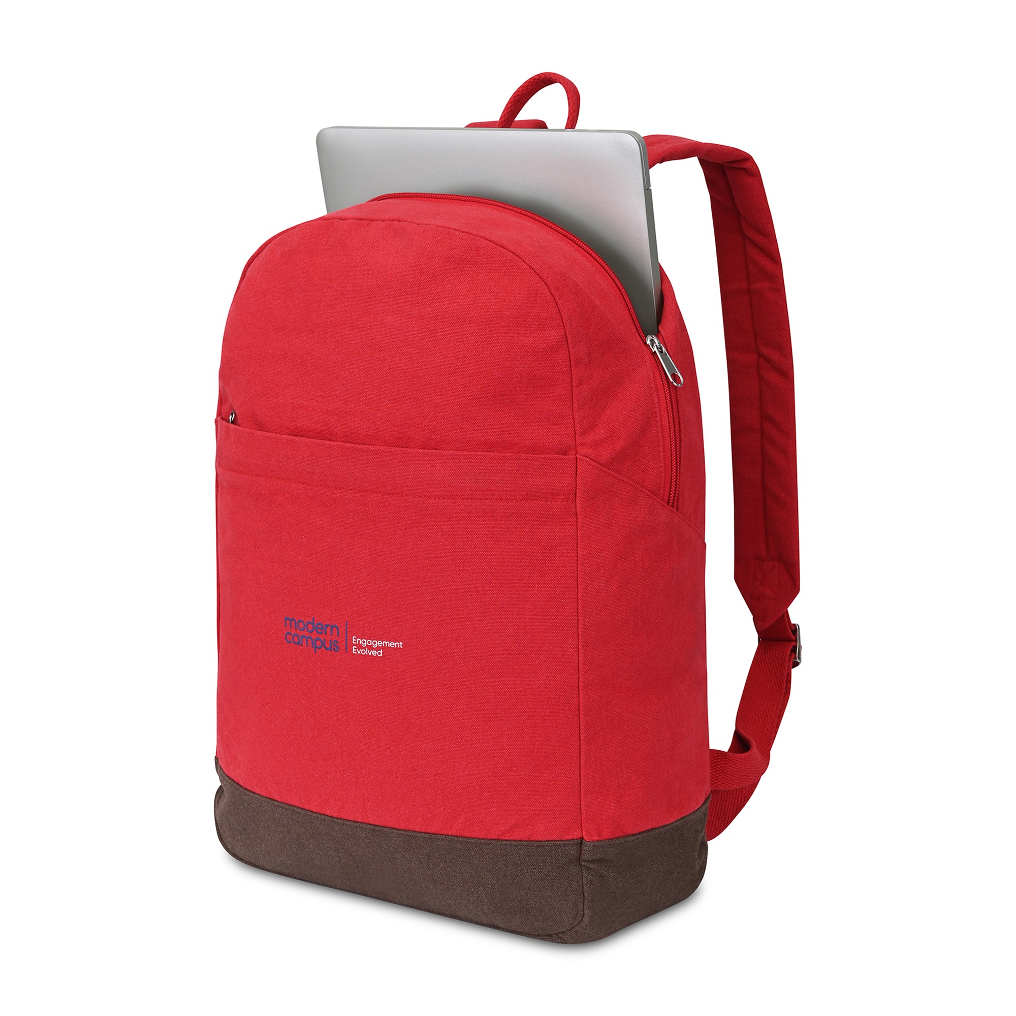 Picture of Ivy Recycled Cotton Laptop Backpack - AWARE - Red