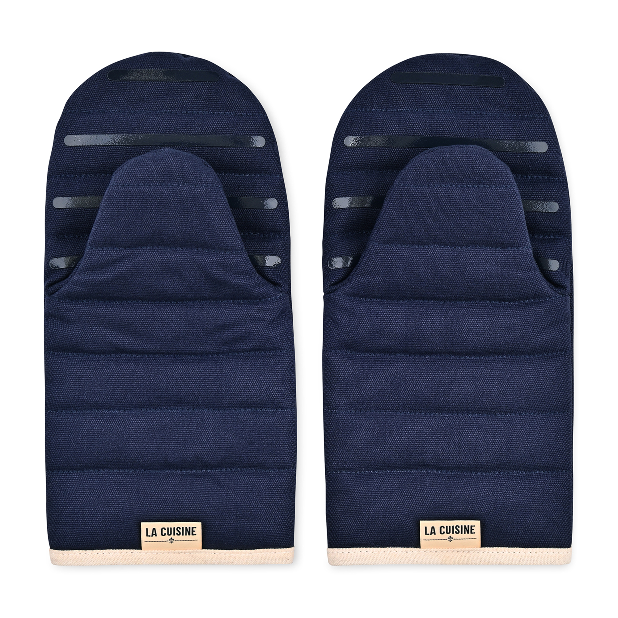 Picture of La Cuisine Recycled Cotton Oven Mitt Set - AWARE - Navy