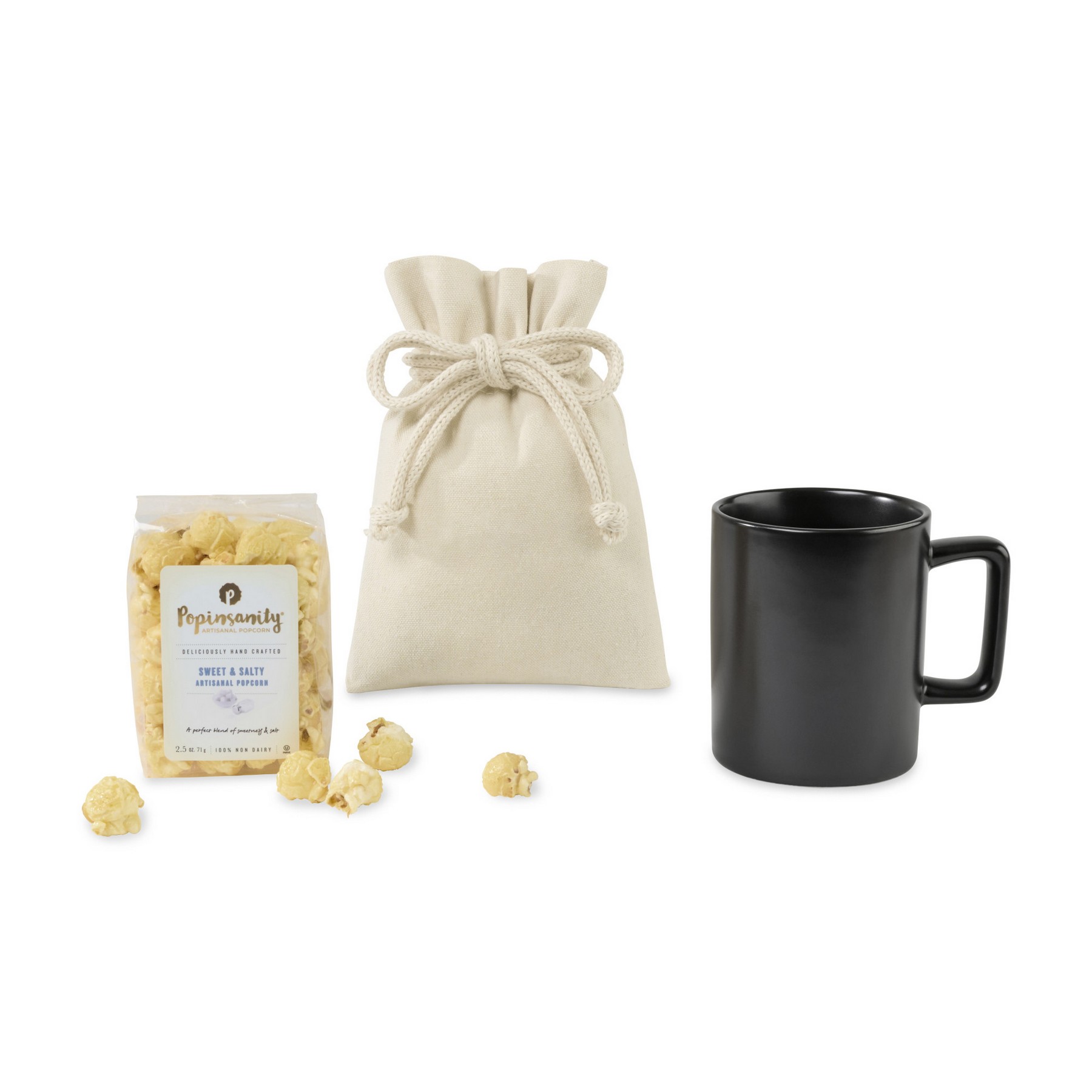 Picture of Poppinsanity Artisanal Popcorn Mug Stuffer - Matte Black