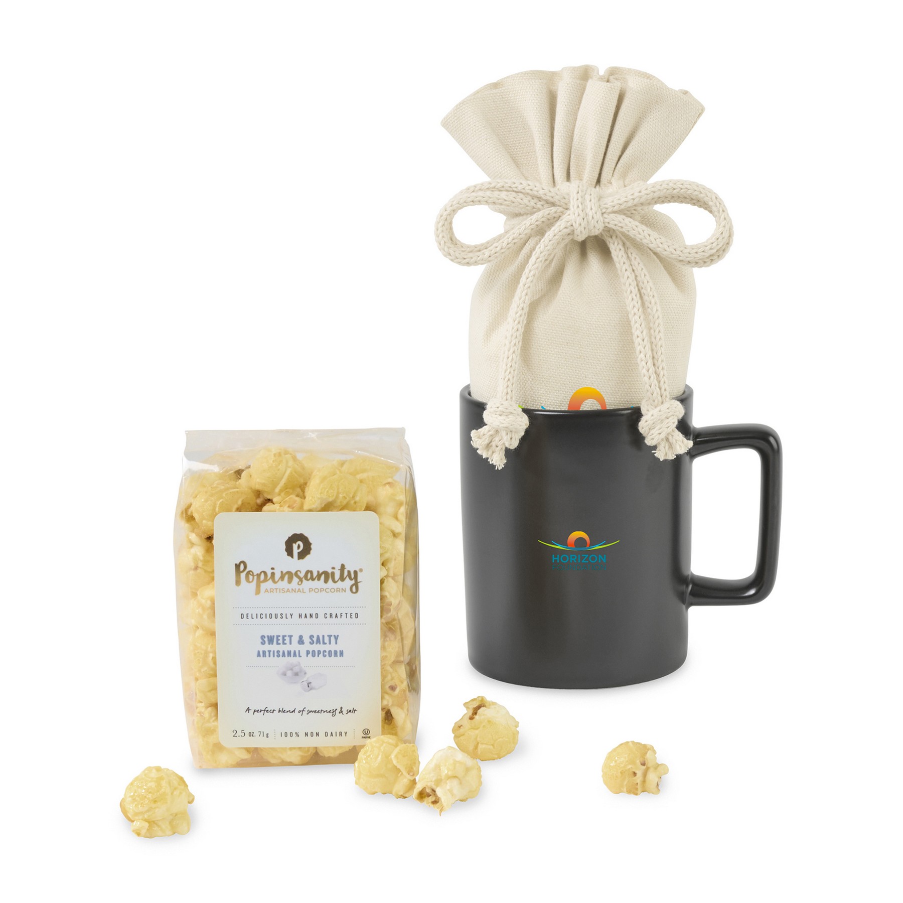Picture of Poppinsanity Artisanal Popcorn Mug Stuffer - Matte Black