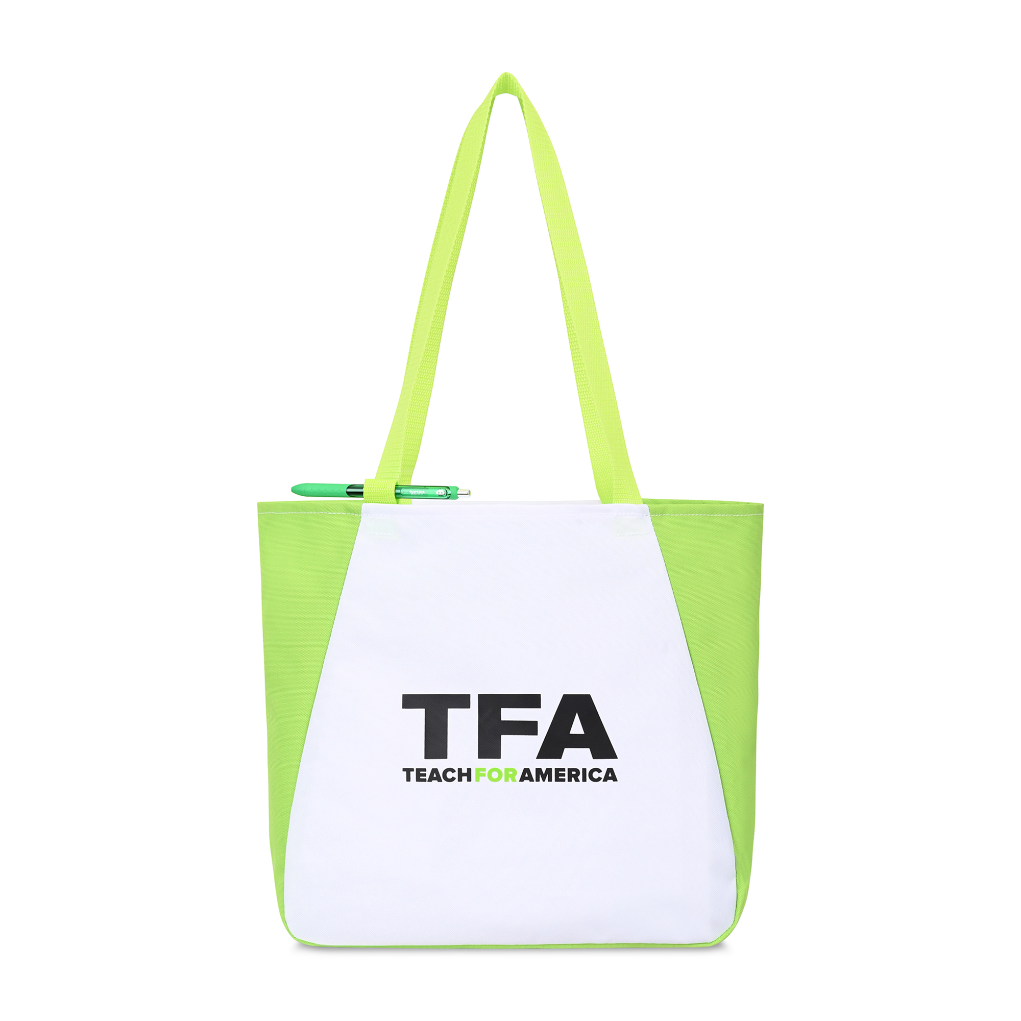 Picture of Arlo Recycled rPET Tote - Lime Green