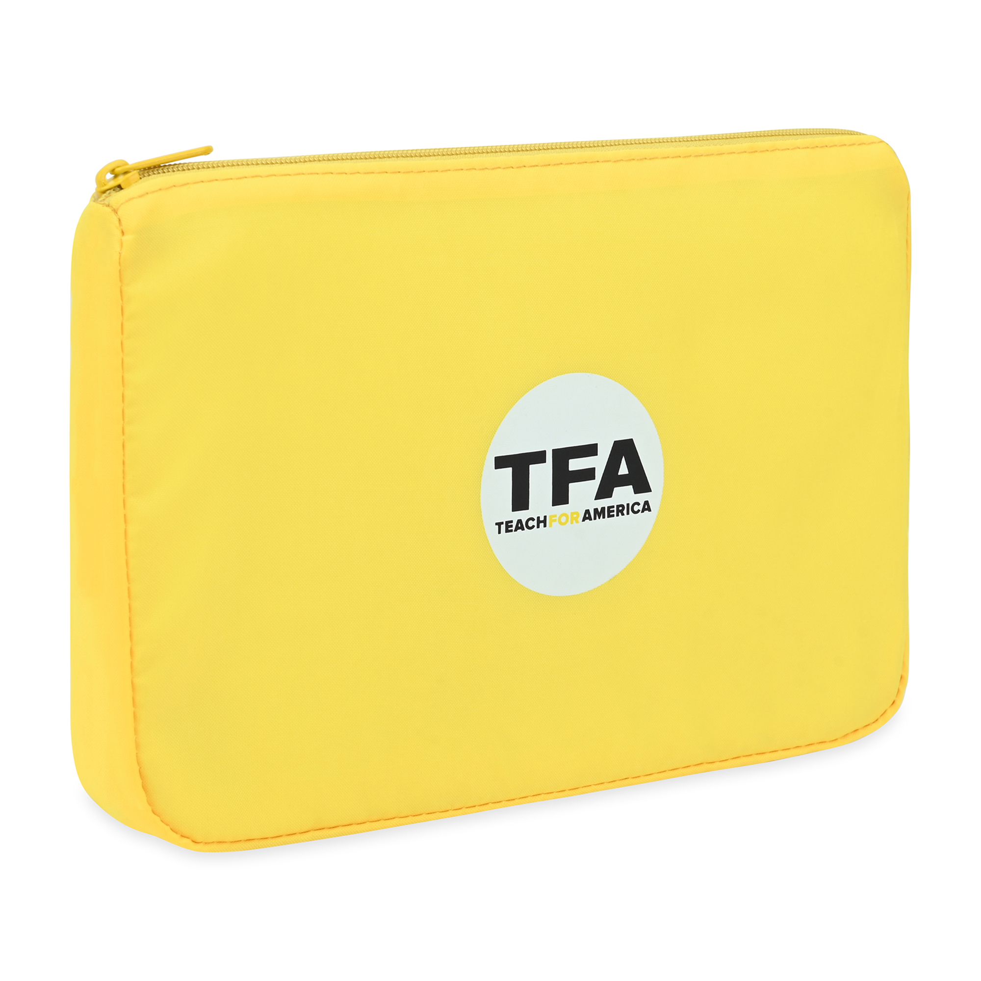 Picture of Arlo Recycled rPET Zippered Pouch - Yellow