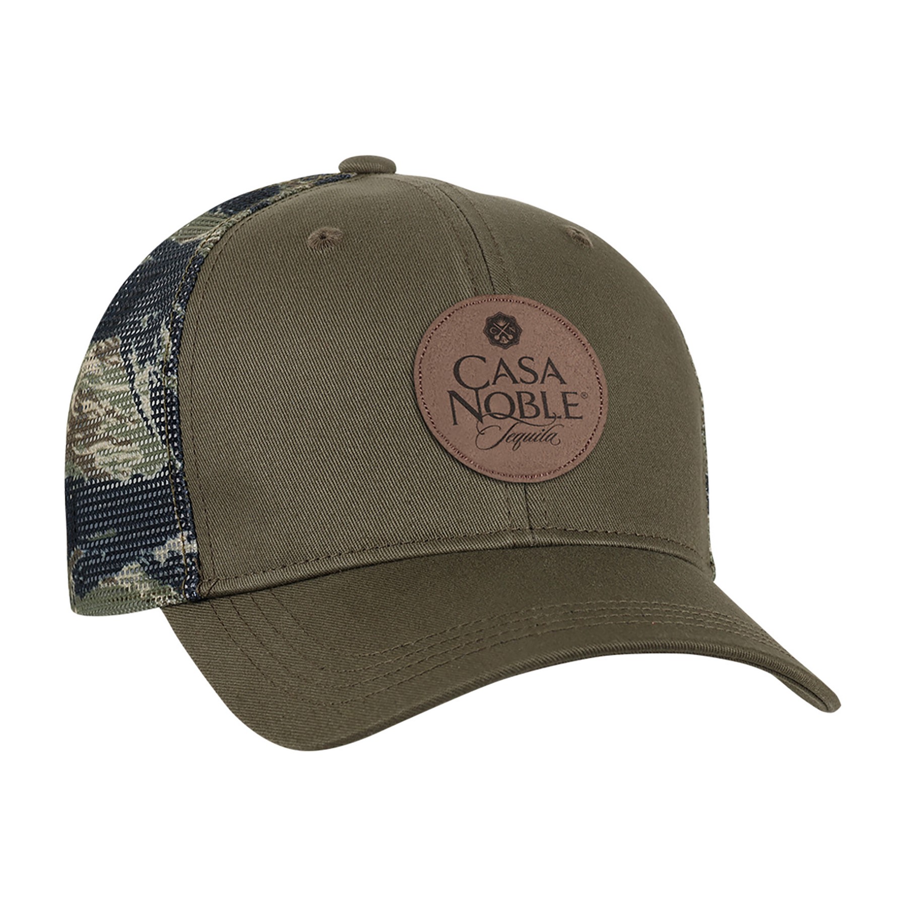 Picture of Ahead Tiger Trucker - Dark Olive-Tiger Print