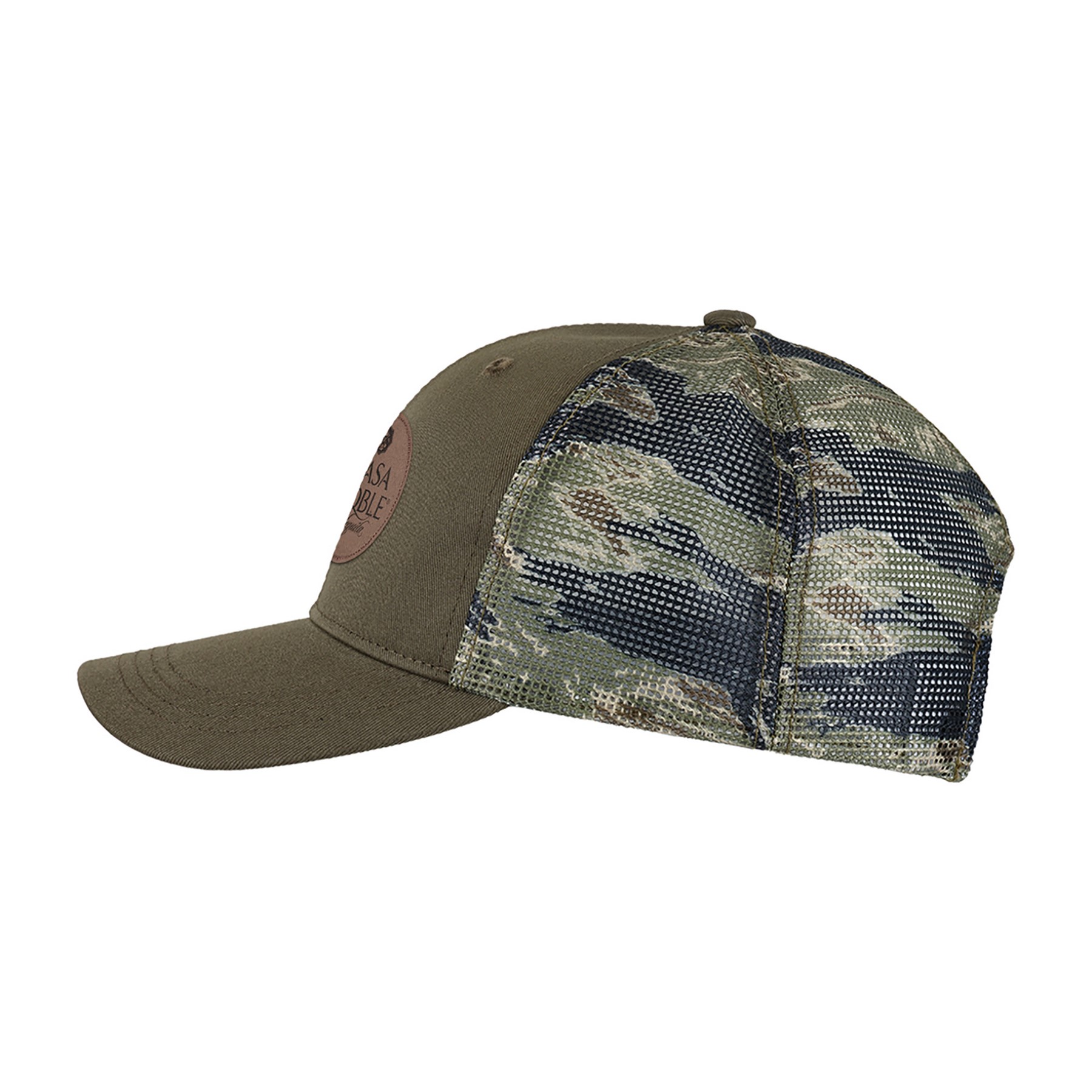 Picture of Ahead Tiger Trucker - Dark Olive-Tiger Print