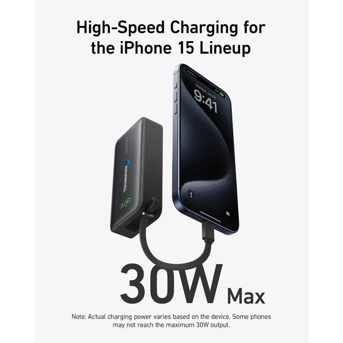 Picture of Anker Nano Power Bank (30W, Built-In USB-C Cable)
