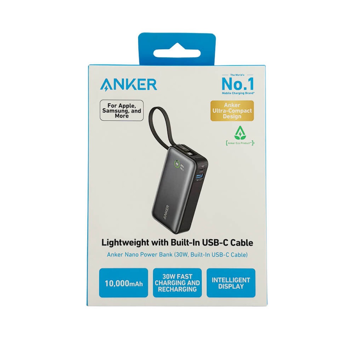 Picture of Anker Nano Power Bank (30W, Built-In USB-C Cable)