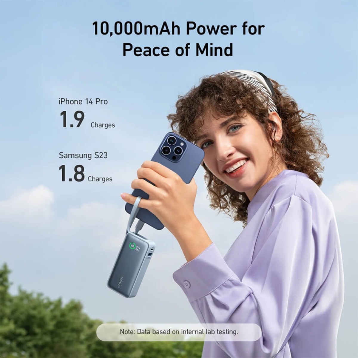 Picture of Anker Nano Power Bank (30W, Built-In USB-C Cable)