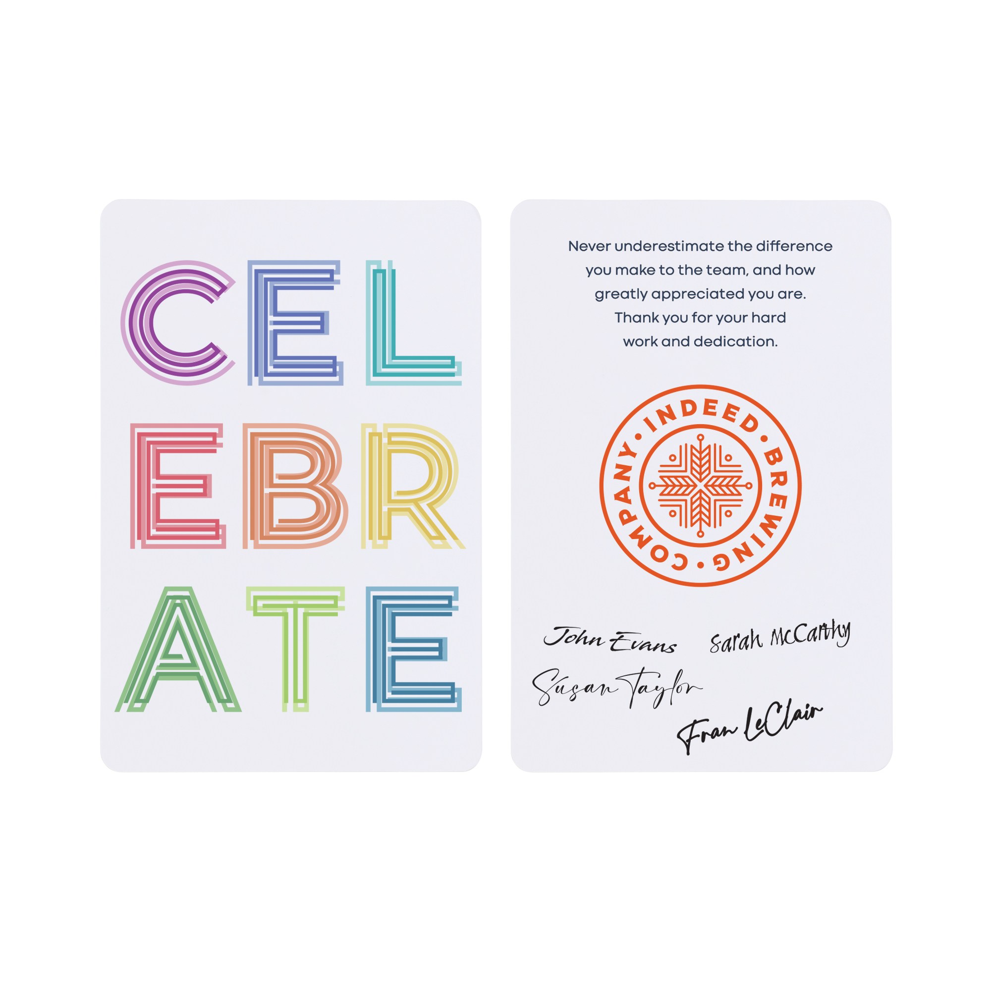 Picture of Joyful Celebration Greeting Card - White