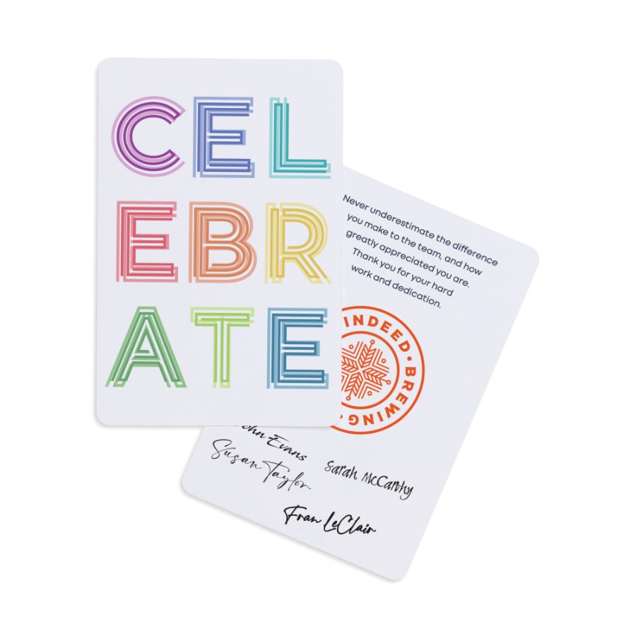 Picture of Joyful Celebration Greeting Card - White