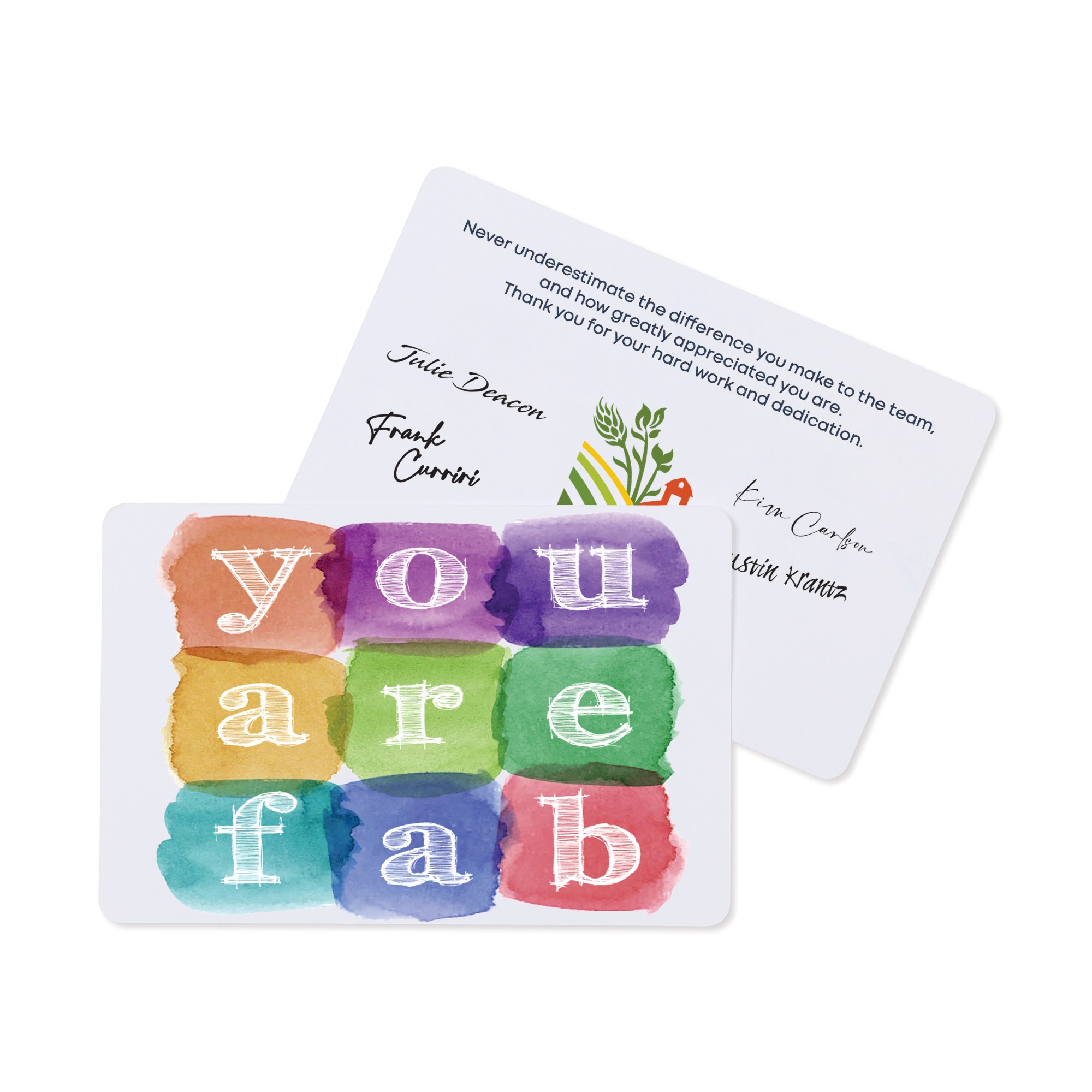 Picture of Fabulously You For All You Do Greeting Card - White