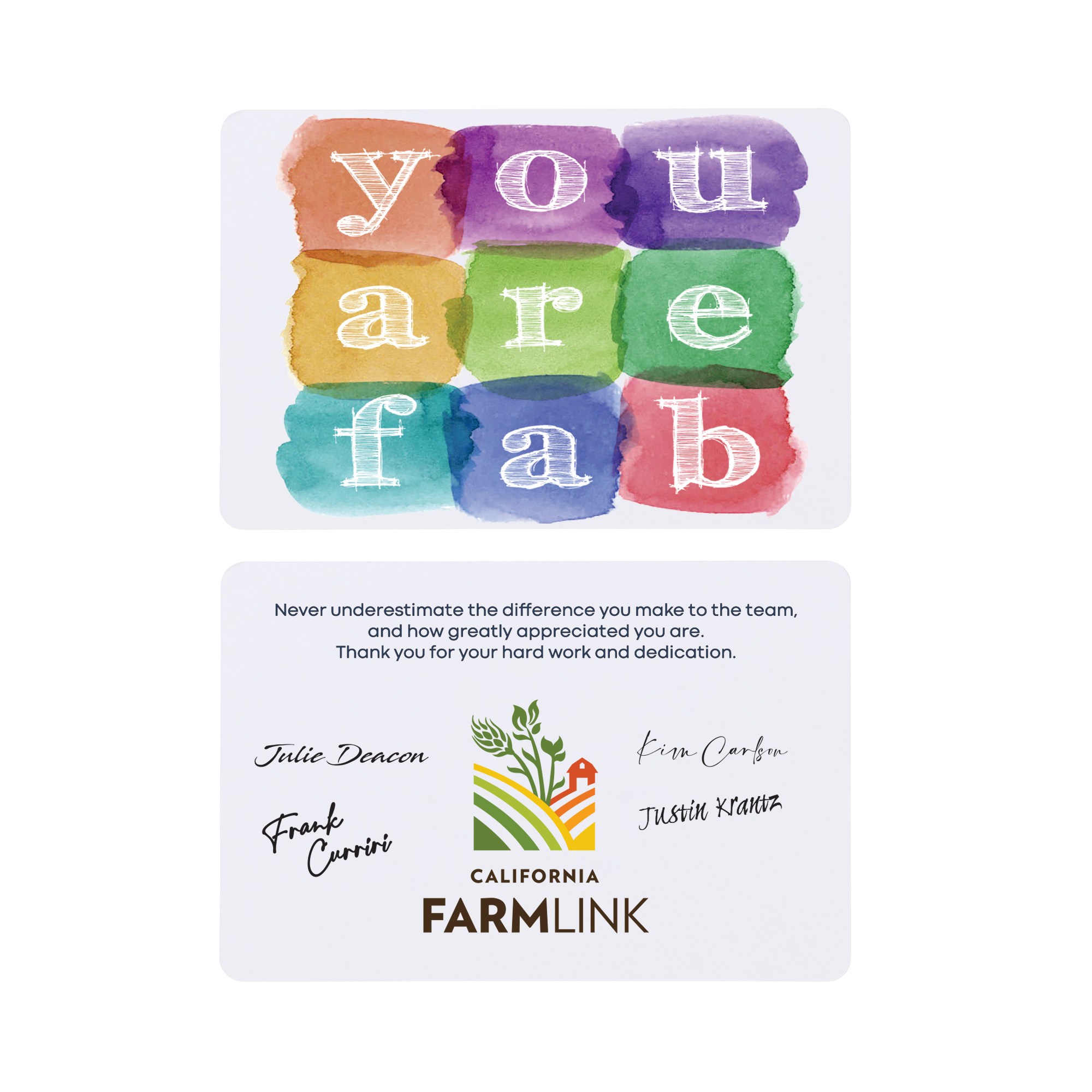 Picture of Fabulously You For All You Do Greeting Card - White