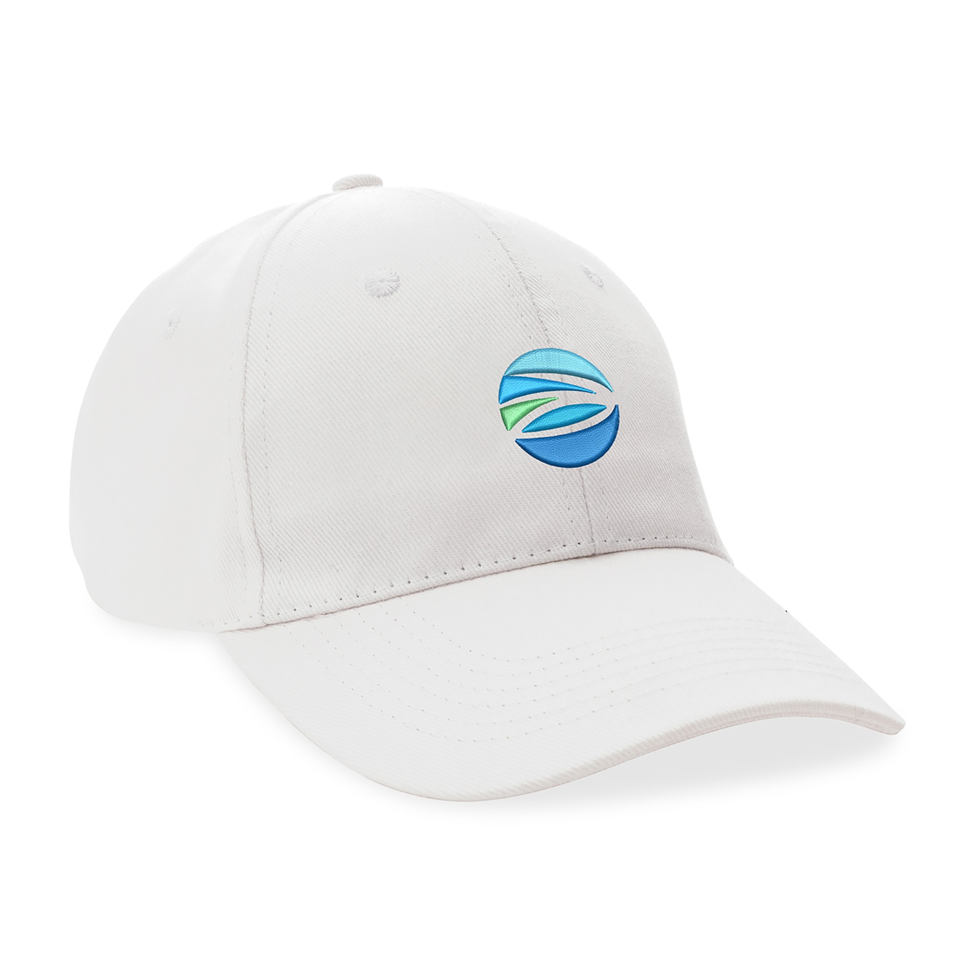 Picture of Impact 6 Panel 280gr Recycled Cotton Cap - AWARE - White