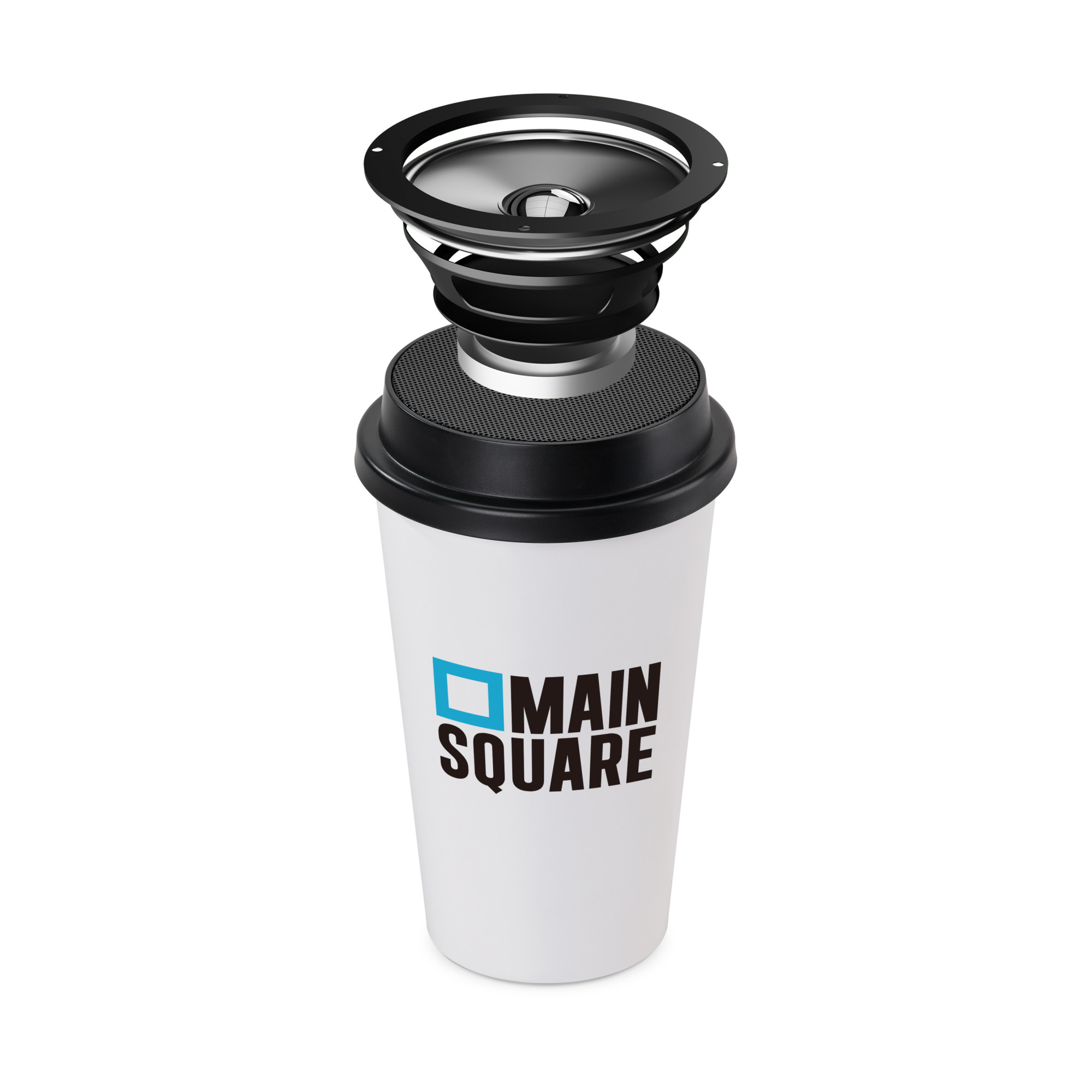 Picture of iLive Cup + Wireless Bluetooth Speaker - White-Black