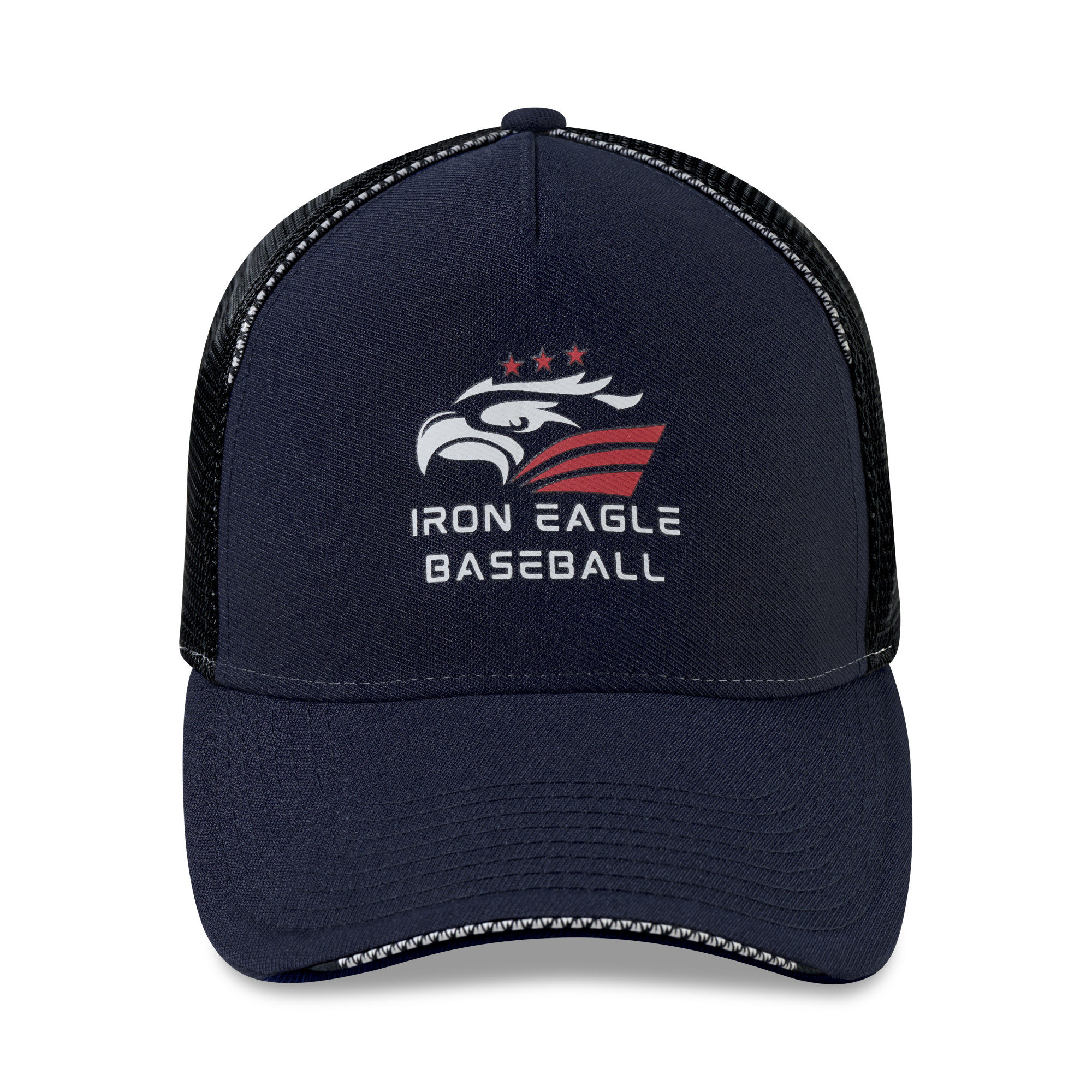 Picture of Merrimack Hat Co. Active 5-Panel Performance Hat - Navy Blue-Black