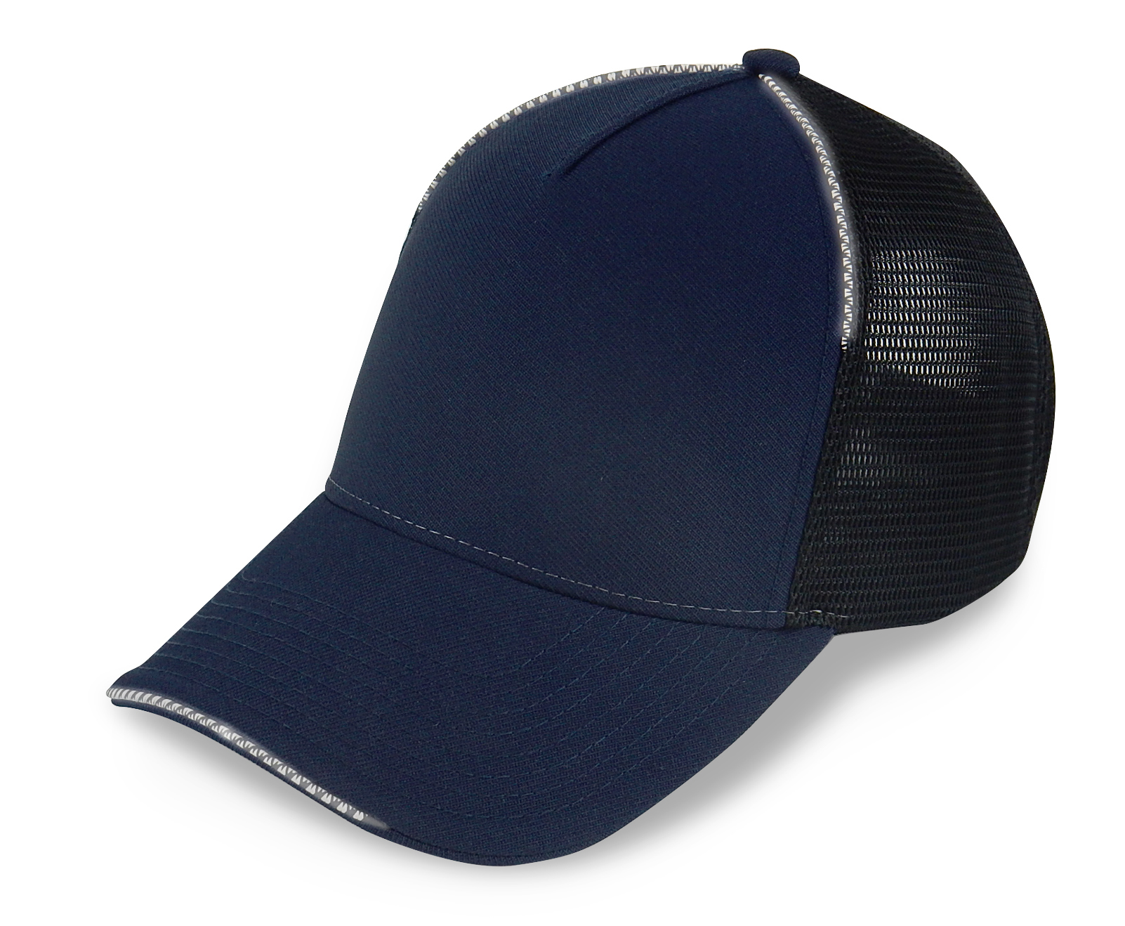 Picture of Merrimack Hat Co. Active 5-Panel Performance Hat - Navy Blue-Black