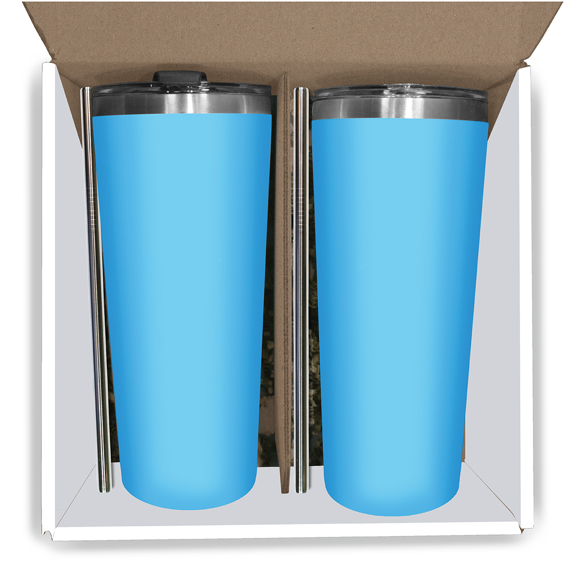 Picture of 22 Oz. Memphis Tumbler w/Flip Lid & Straw - Gift Set