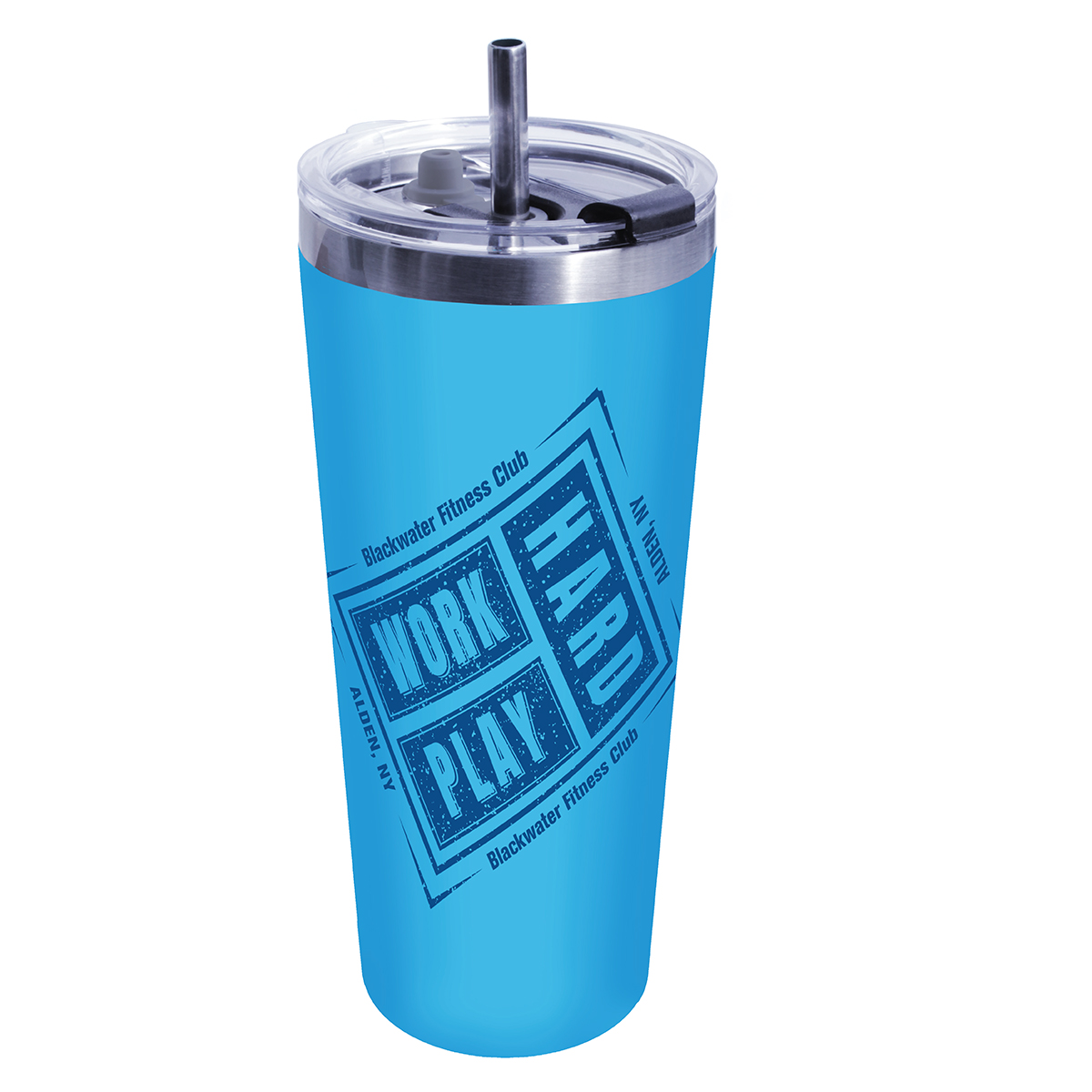 Picture of 22 Oz. Memphis Tumbler w/Flip Lid & Straw - Gift Set