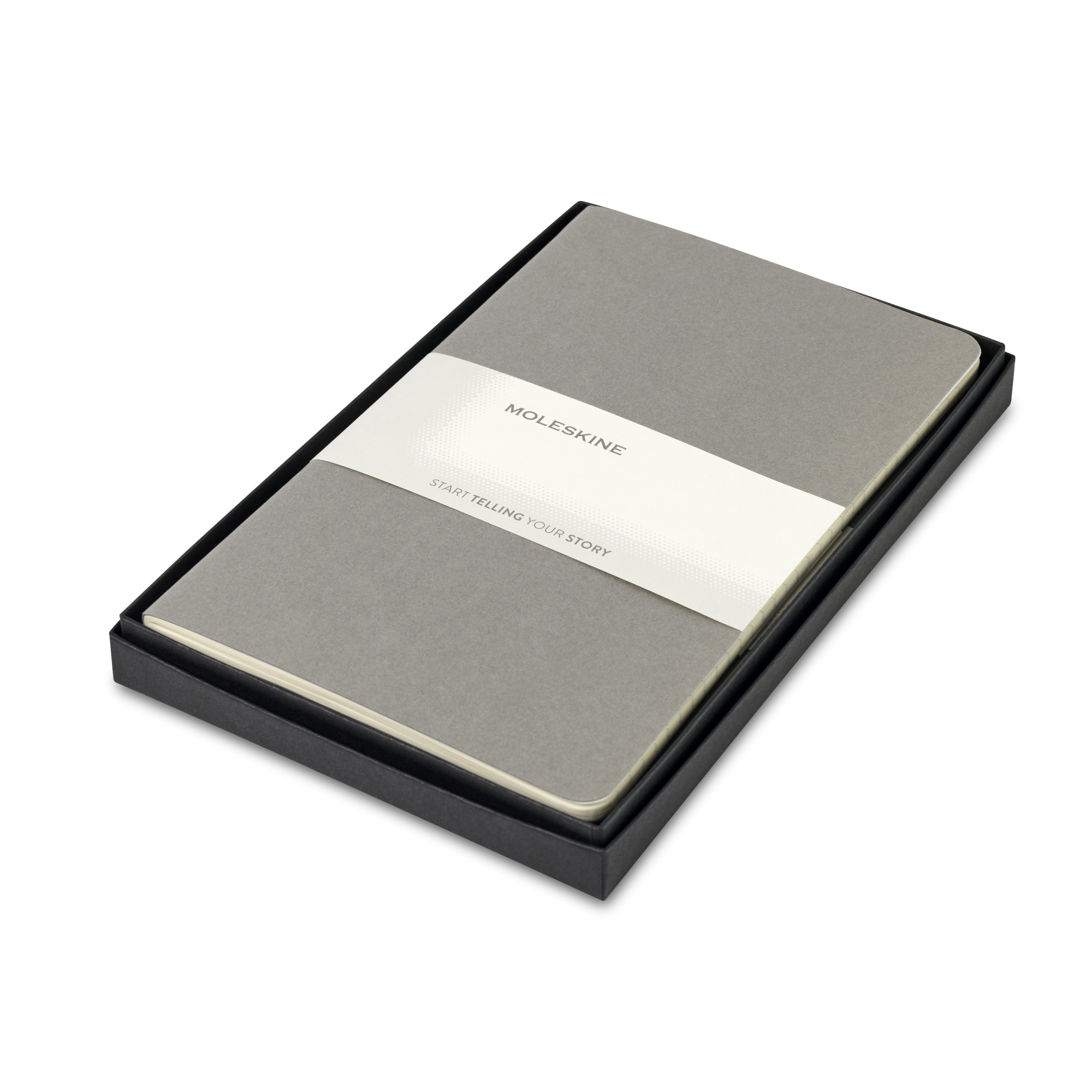 Picture of Moleskine Large Cahier Gift Set - Pebble Grey