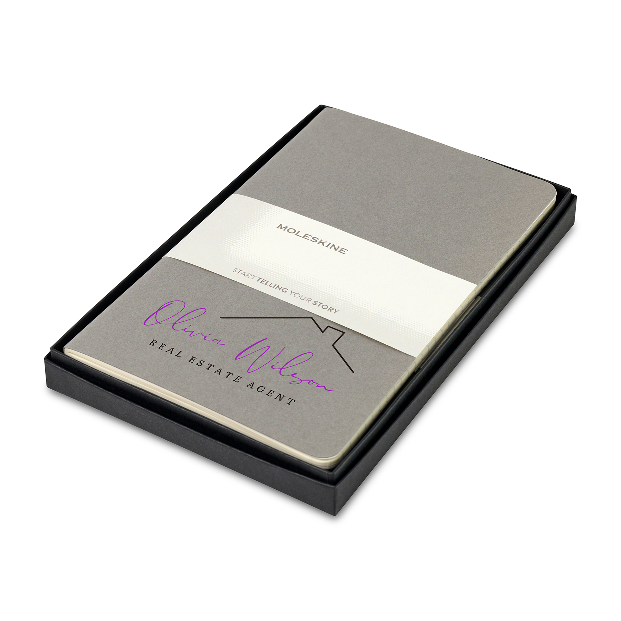 Picture of Moleskine Large Cahier Gift Set - Pebble Grey
