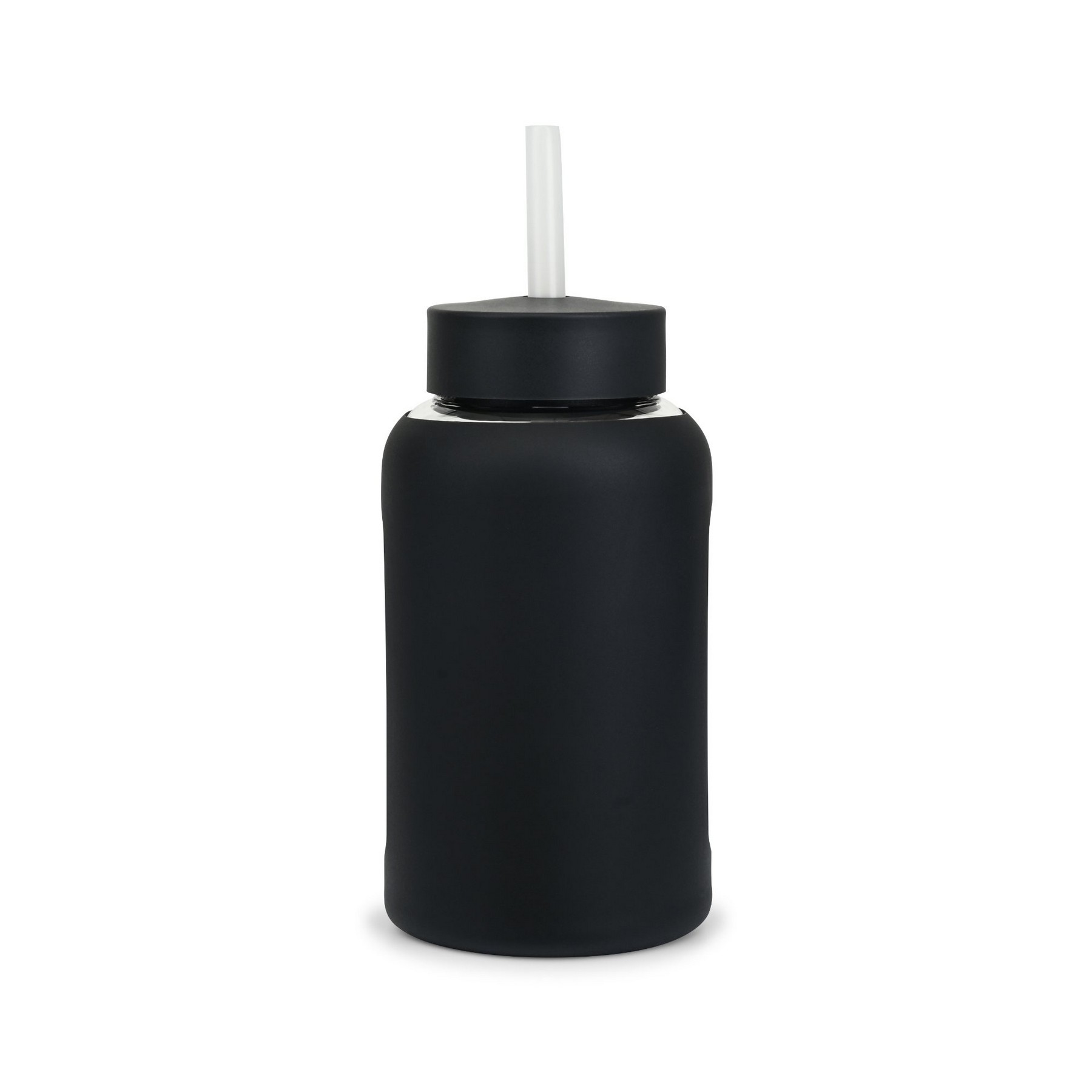 Picture of Axis Glass Straw Bottle - 21 Oz. - Black