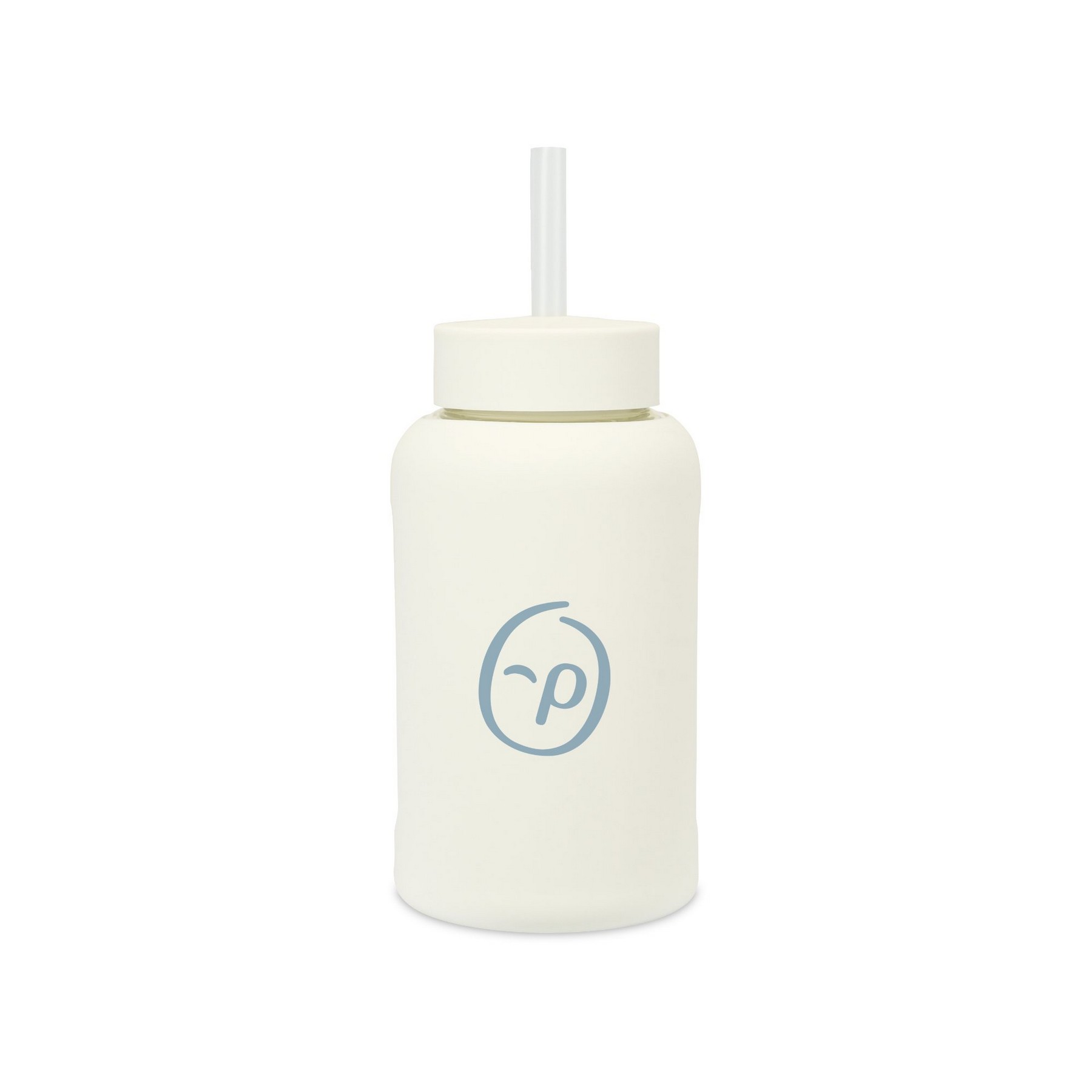 Picture of Axis Glass Straw Bottle - 21 Oz. - Marshmallow