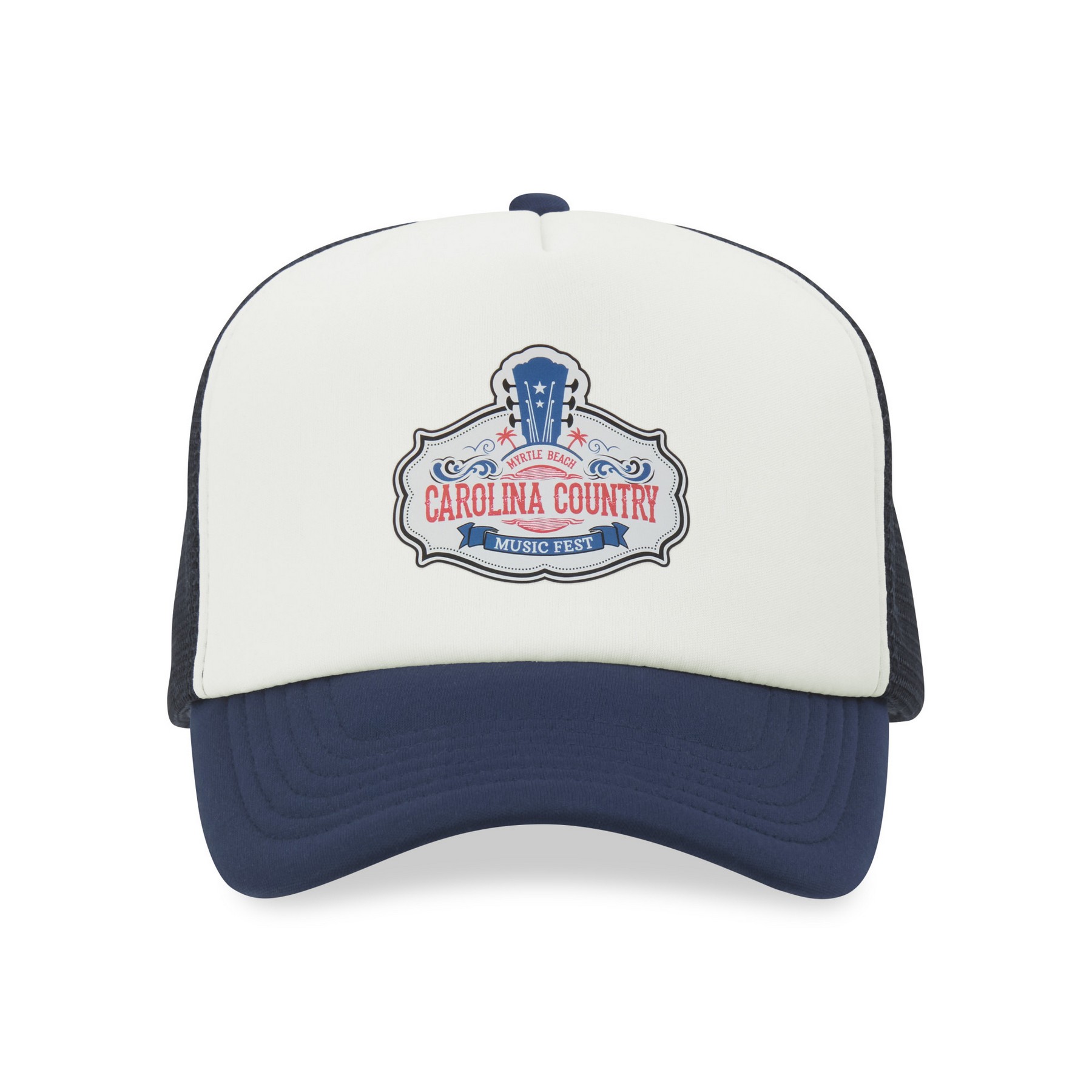 Picture of Merrimack Hat Co. Bronx Foam Trucker Cap - Navy-White