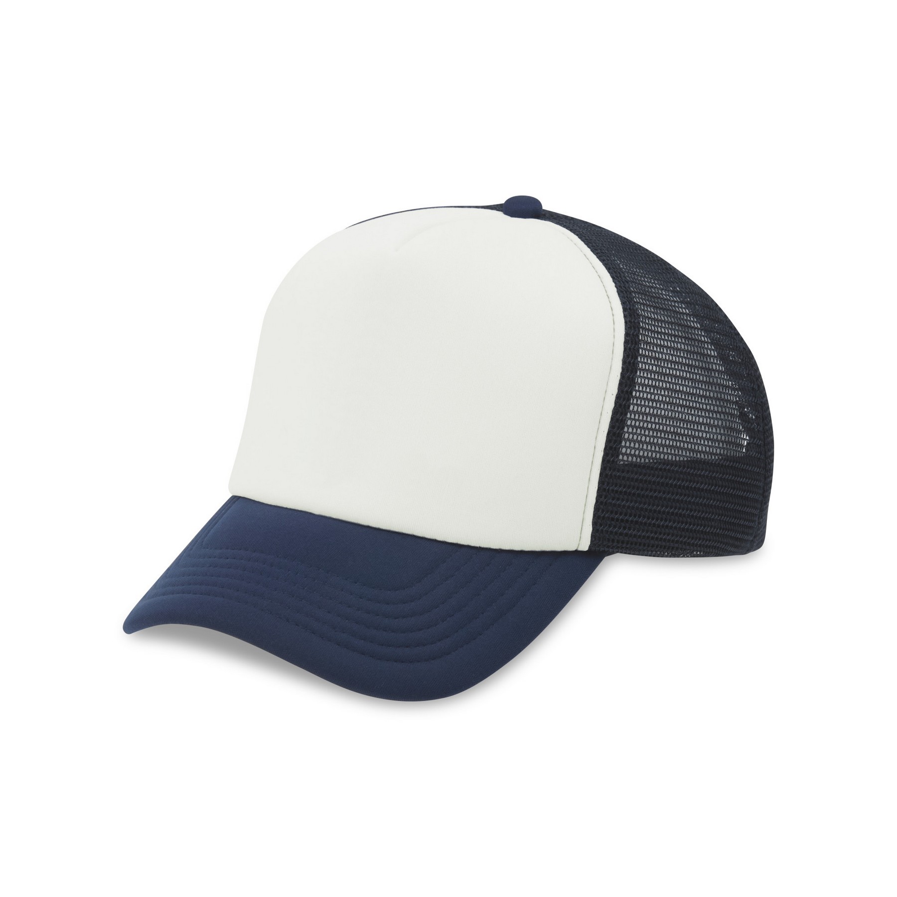 Picture of Merrimack Hat Co. Bronx Foam Trucker Cap - Navy-White