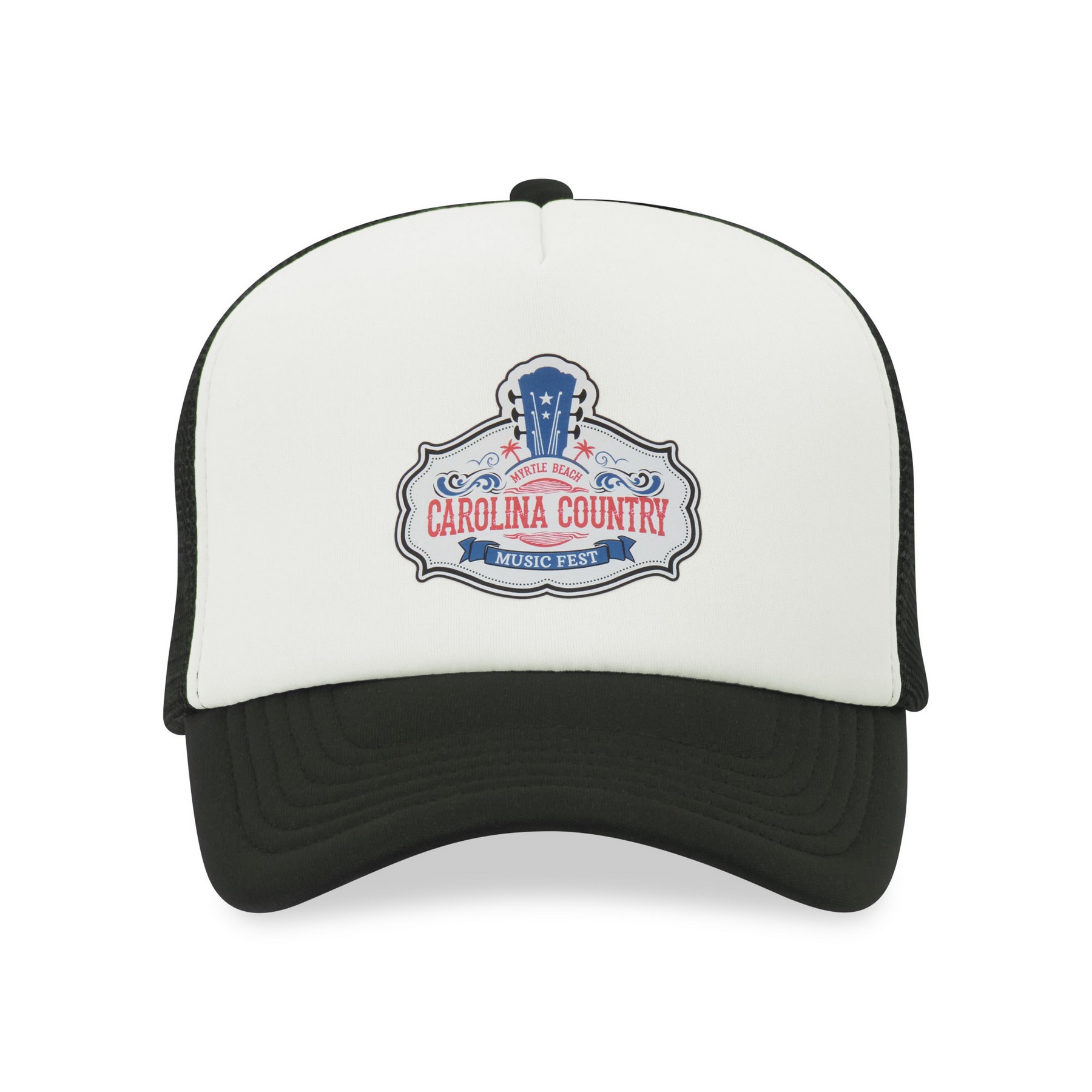 Picture of Merrimack Hat Co. Bronx Foam Trucker Cap - Black-White