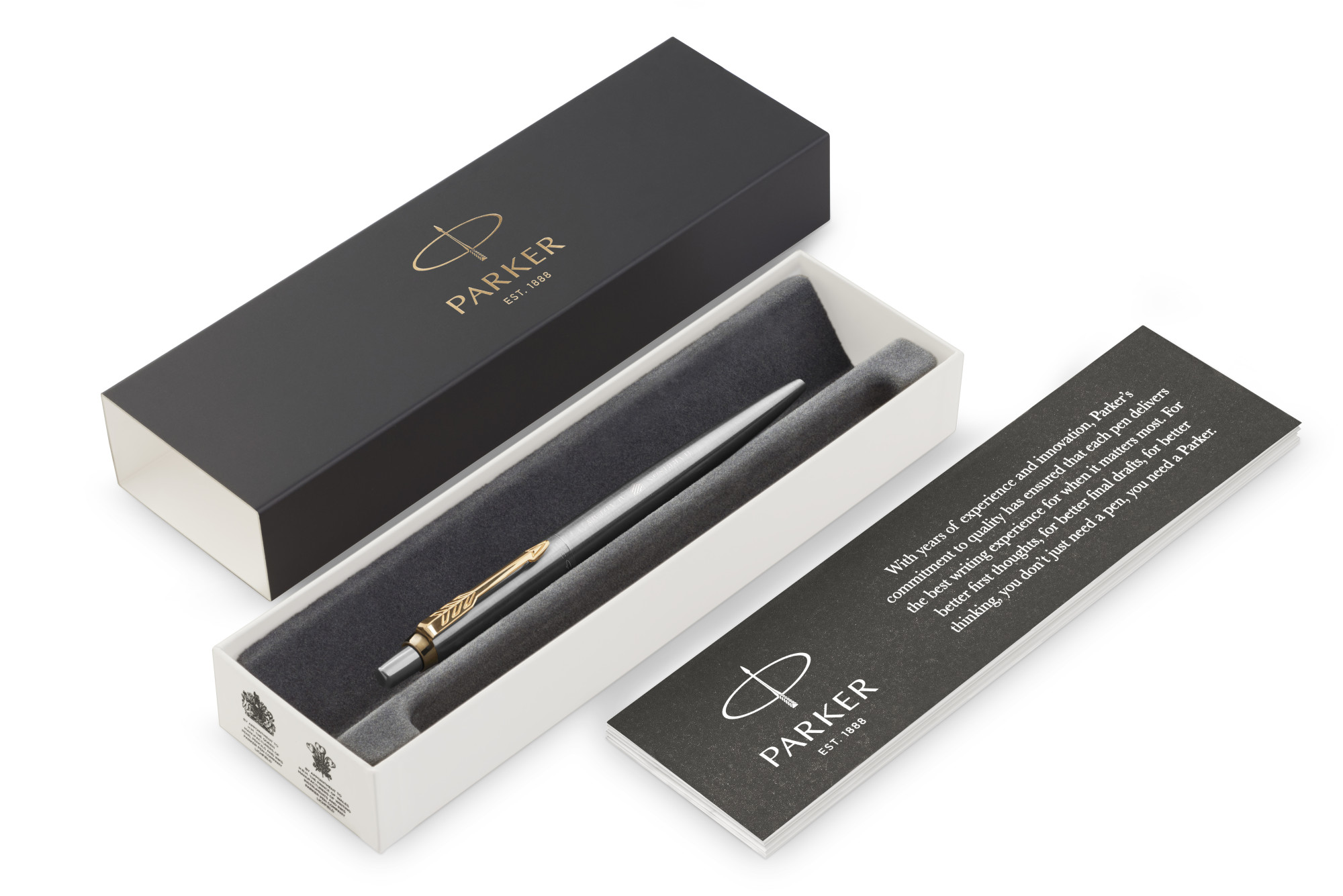 Picture of Parker Jotter London Stainless Steel Ballpoint - Stainless Steel-Gold Trim