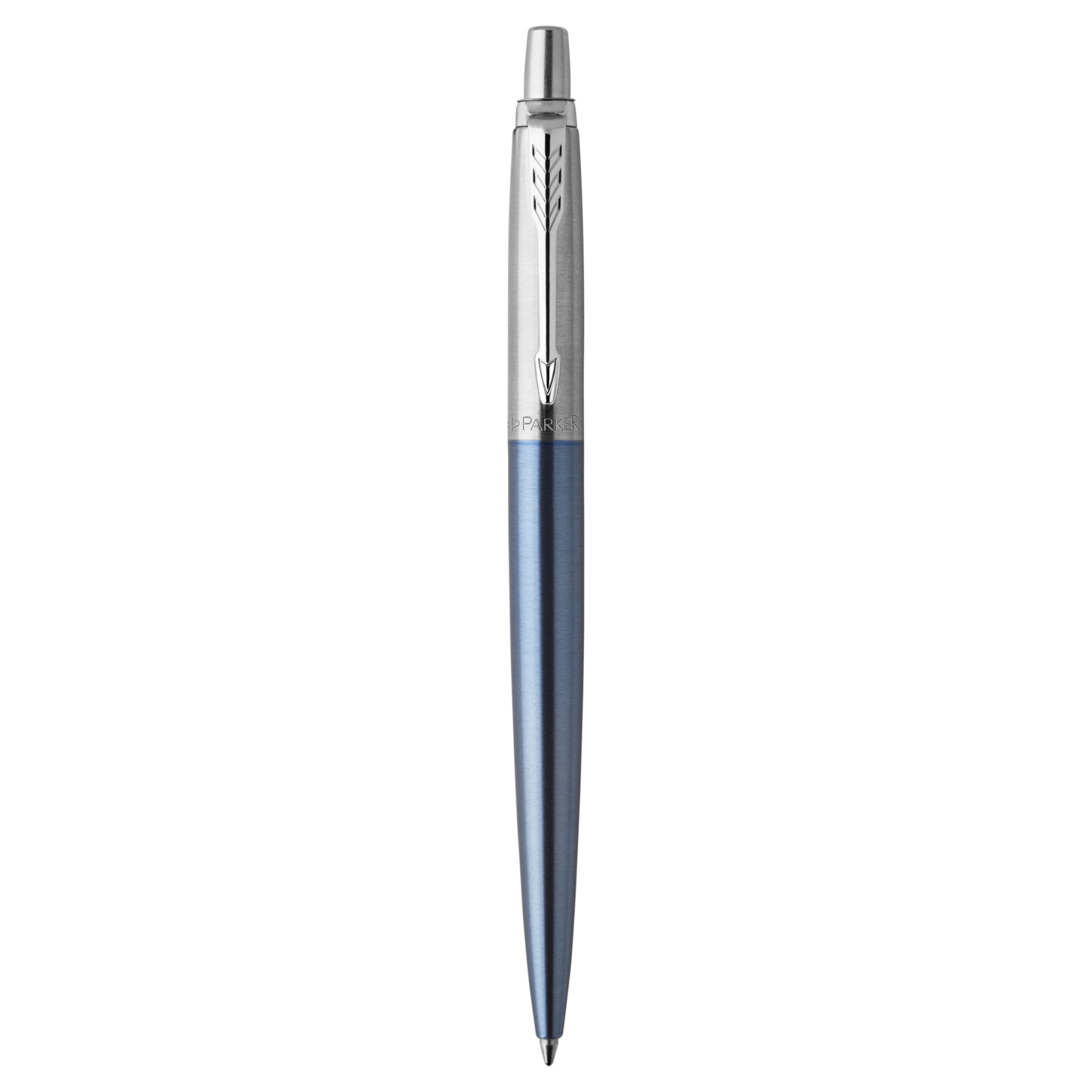 Picture of Parker Jotter London Stainless Steel Ballpoint - Waterloo Blue - Chrome Trim
