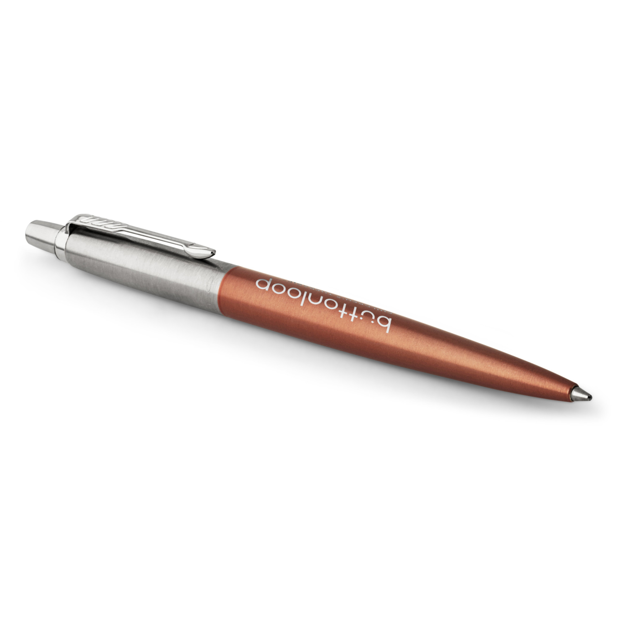Picture of Parker Jotter London Stainless Steel Ballpoint - Chelsea Orange - Chrome Trim