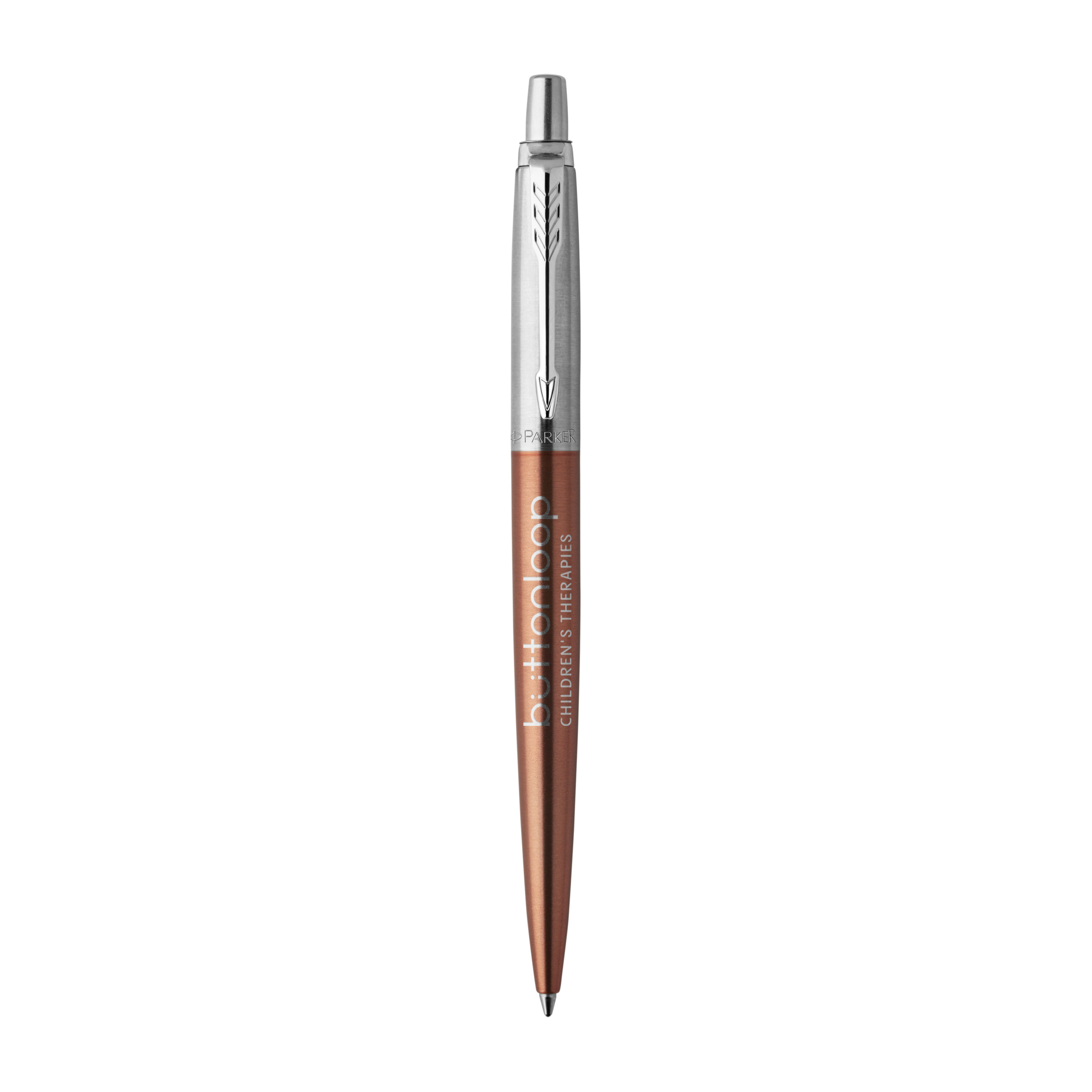 Picture of Parker Jotter London Stainless Steel Ballpoint - Chelsea Orange - Chrome Trim